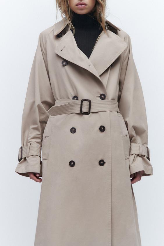 TRENCH COAT WITH BELT Beige ZARA United Kingdom vlr.eng.br