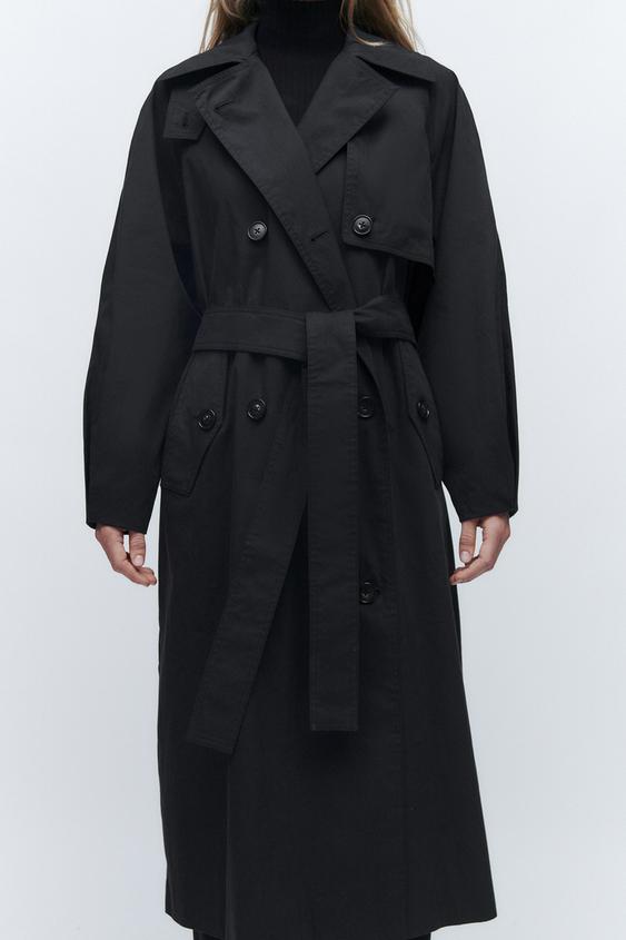 Zara Navy Trench Coat vlr.eng.br
