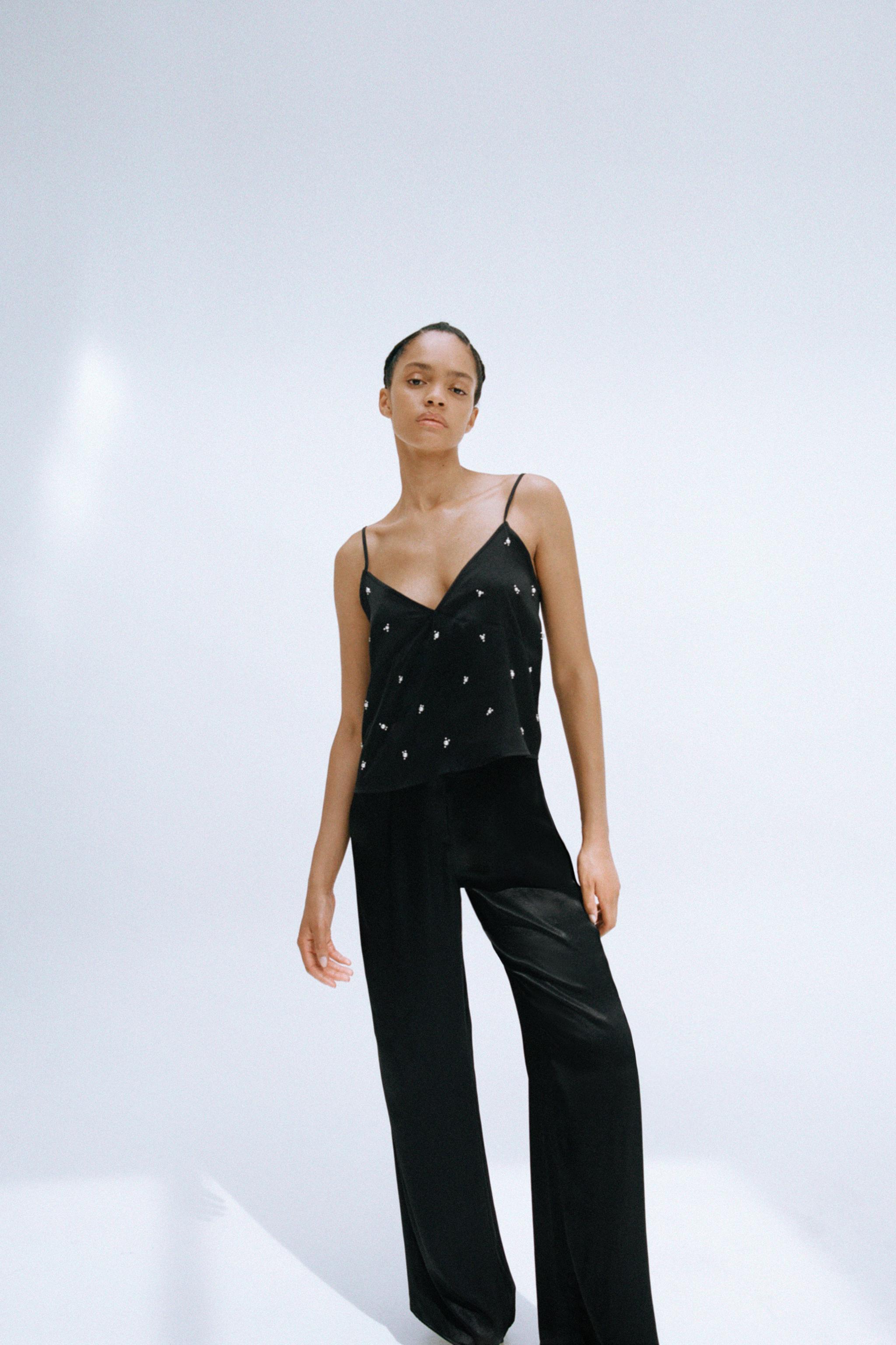 Zara SATIN EFFECT FULL LENGTH DART PANTS Mall of America®