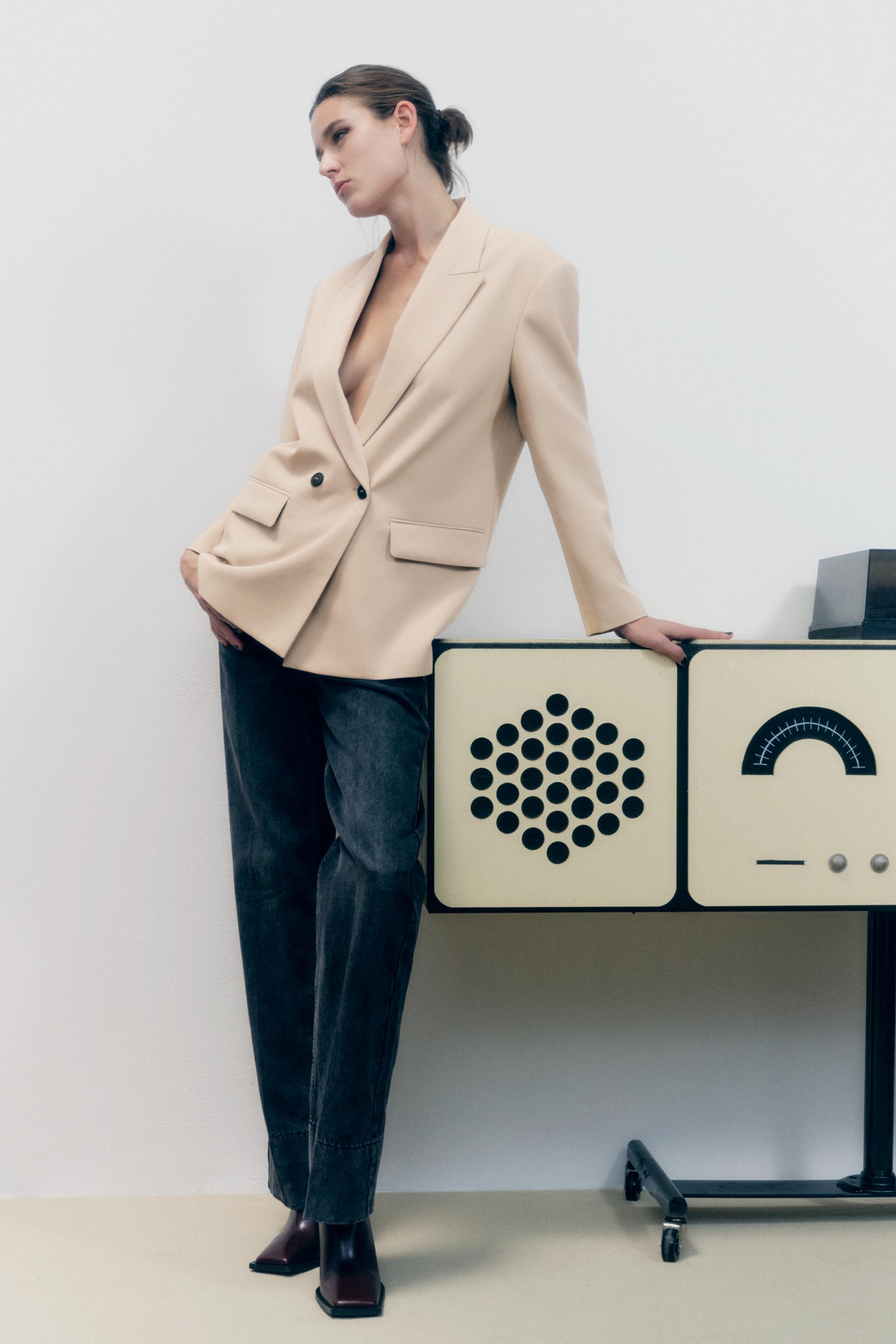 VESTE ?? BOUTONNAGE CROIS?? OVERSIZE - Wishupon