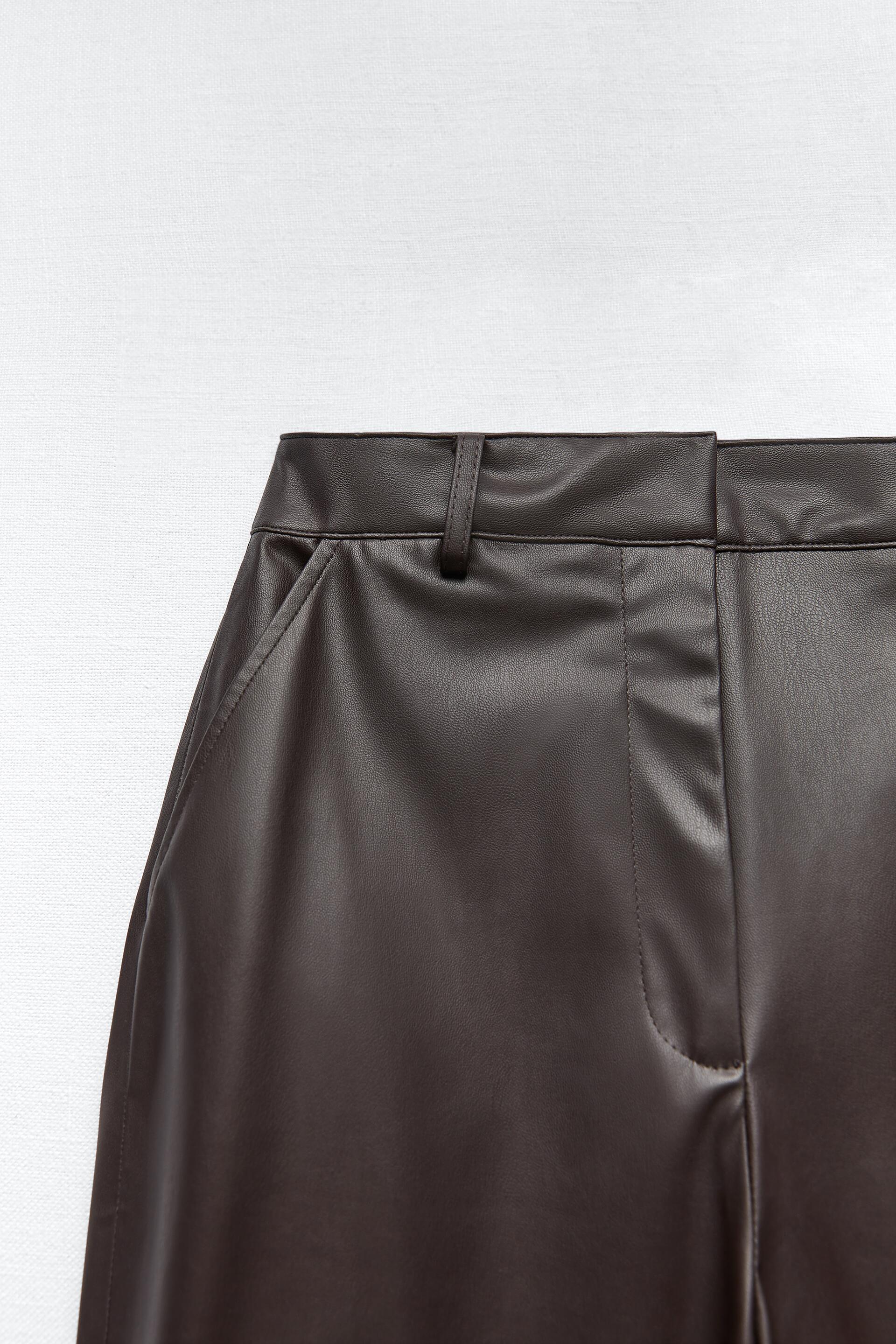 Zara Pleated Faux Leather Pants - Big Apple Buddy