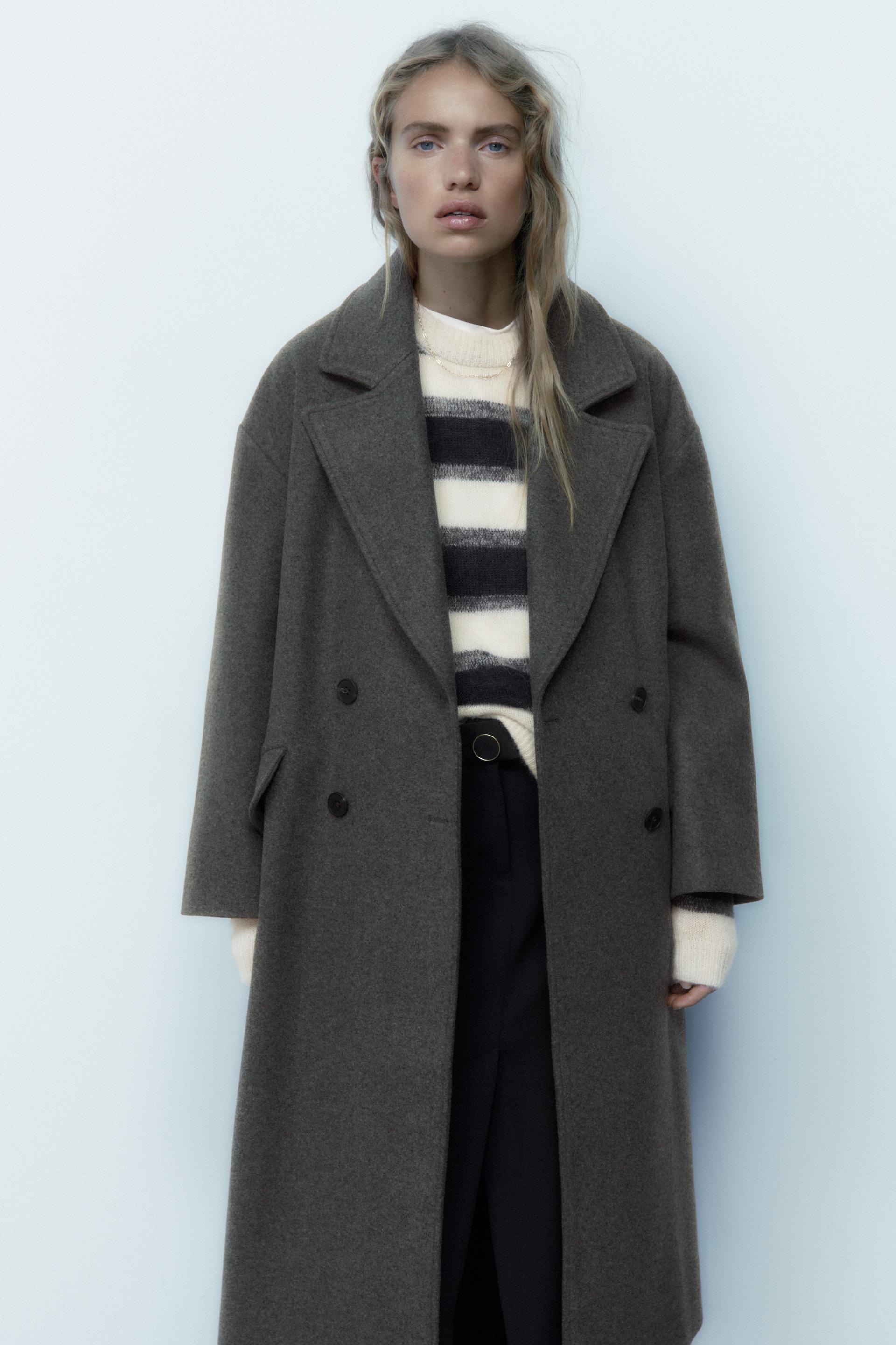 mantel damen zara beige