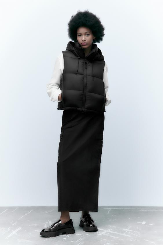 Zara Black Gilet ubicaciondepersonas.cdmx.gob.mx