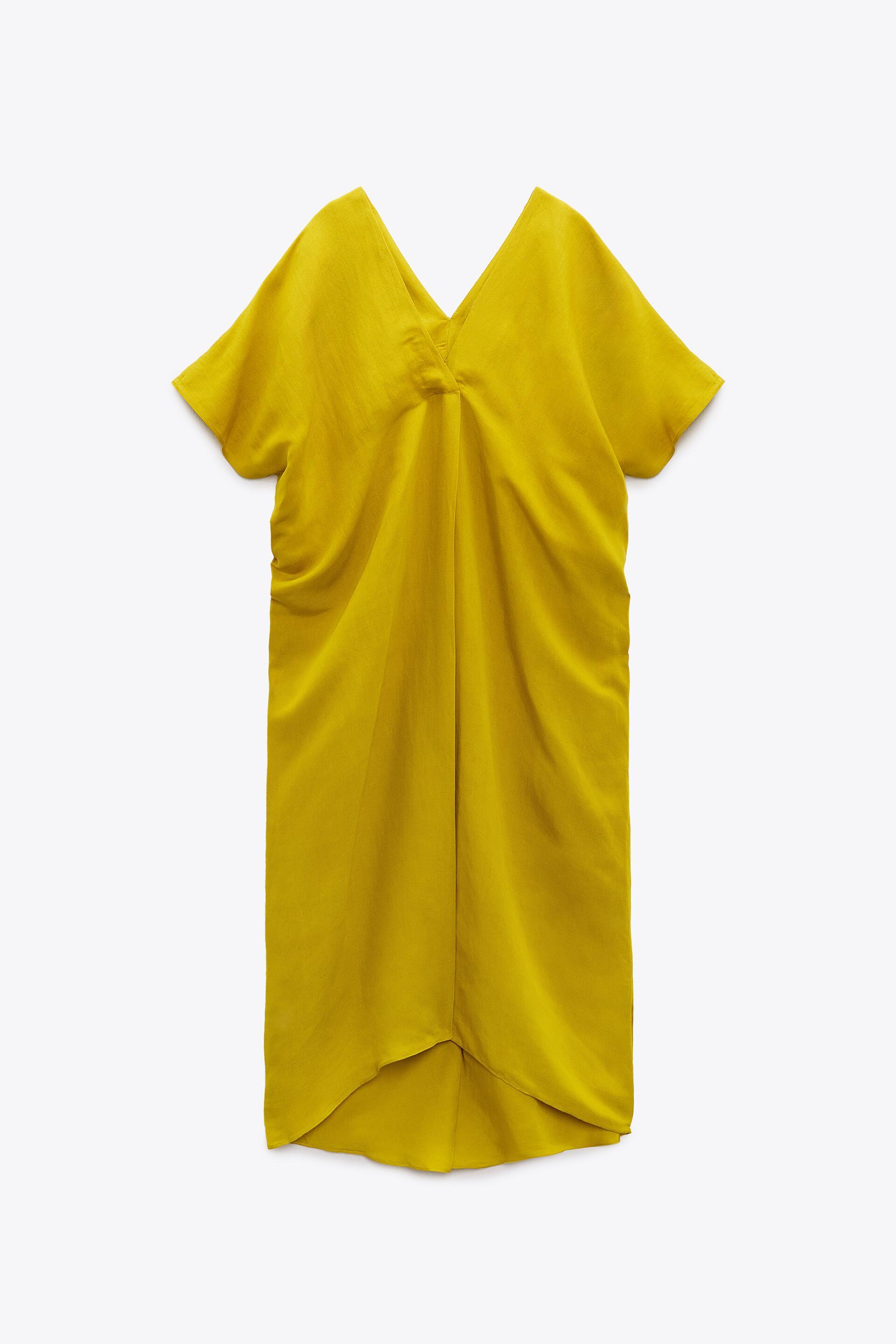 LINEN BLEND TUNIC DRESS Wishupon linen-blend-tunic-dress-wishupon