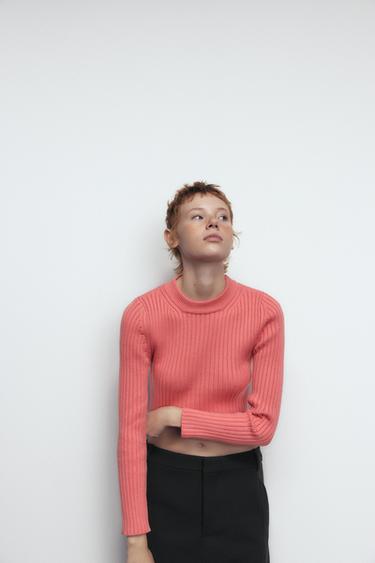 Zara Pink Raglan Pink Jumpers | Explore our New Arrivals | ZARA United Kingdom