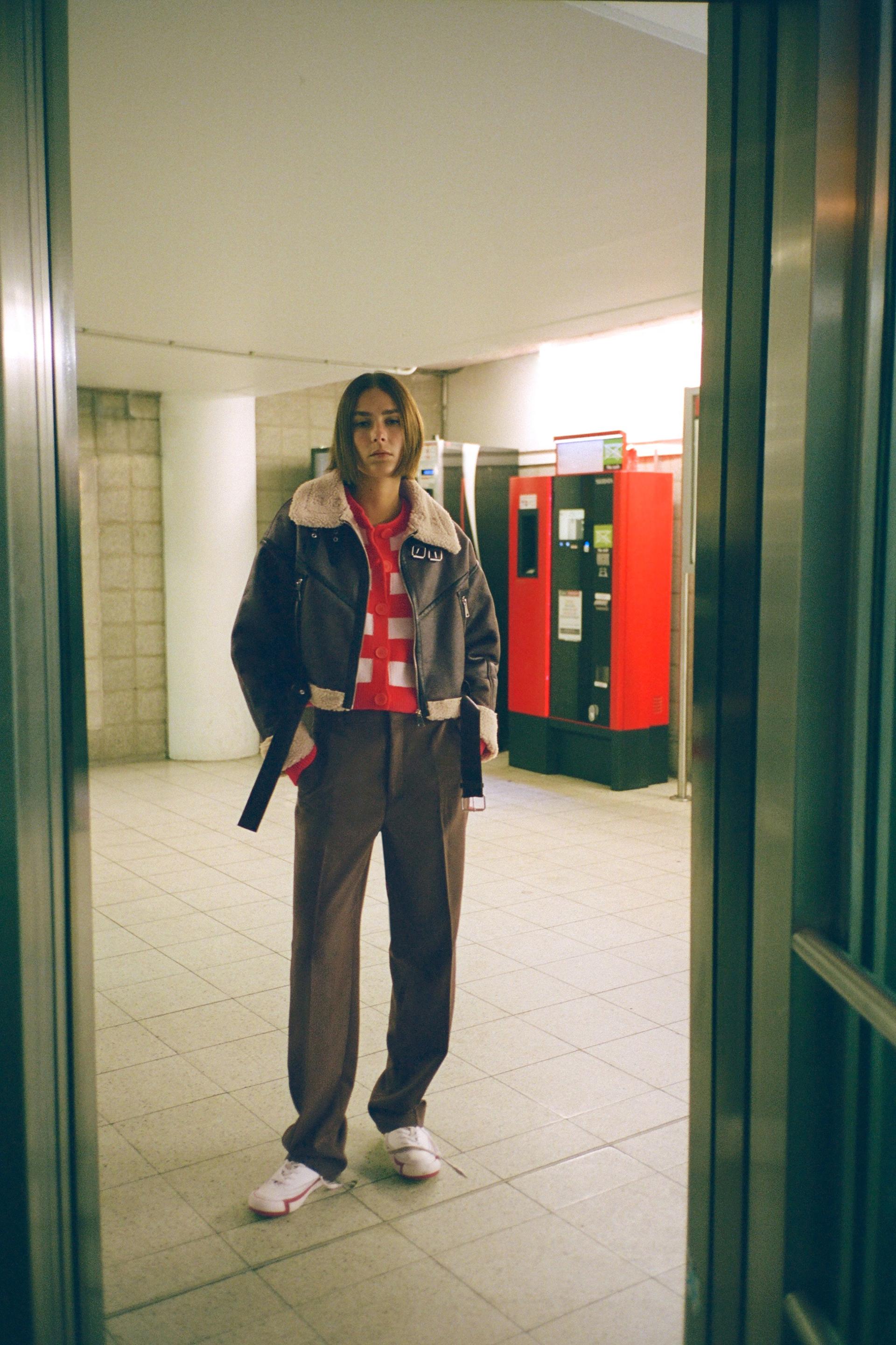 Zara STRIPED KNIT CARDIGAN 213635866104