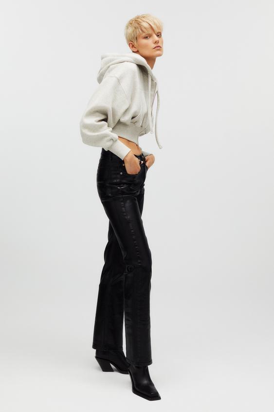 COATED JEANS KAIA x ZARA Black ZARA Turkey