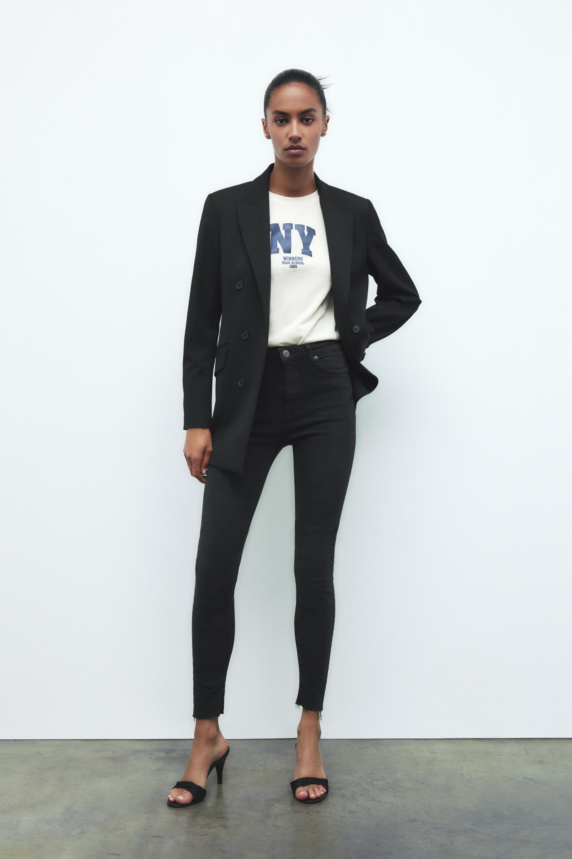 ZW SKINNY HIGHWAIST JEANS Black ZARA Thailand