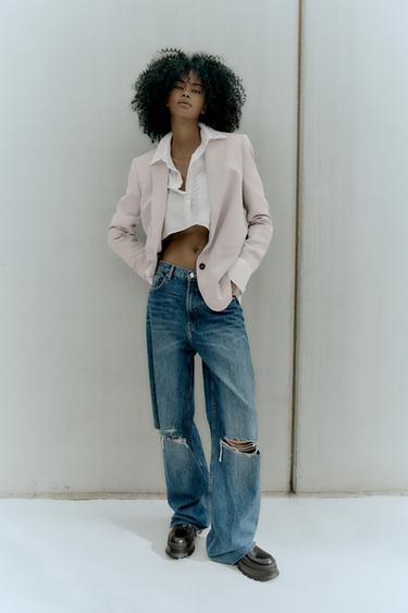 Zara Jeans Rib Women's Ripped Jeans | ZARA United States