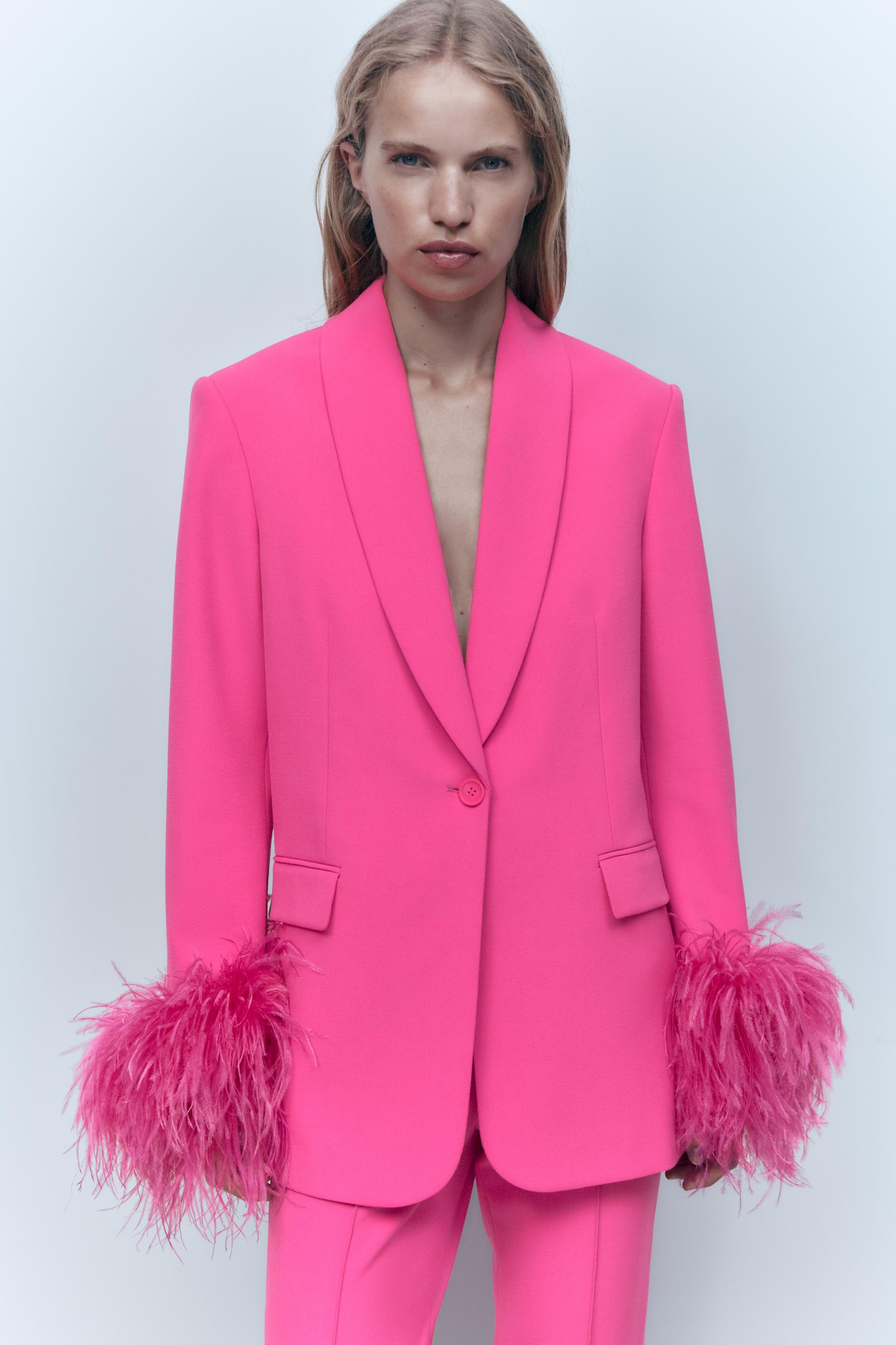 Zara pink blazer and shorts set Clearance
