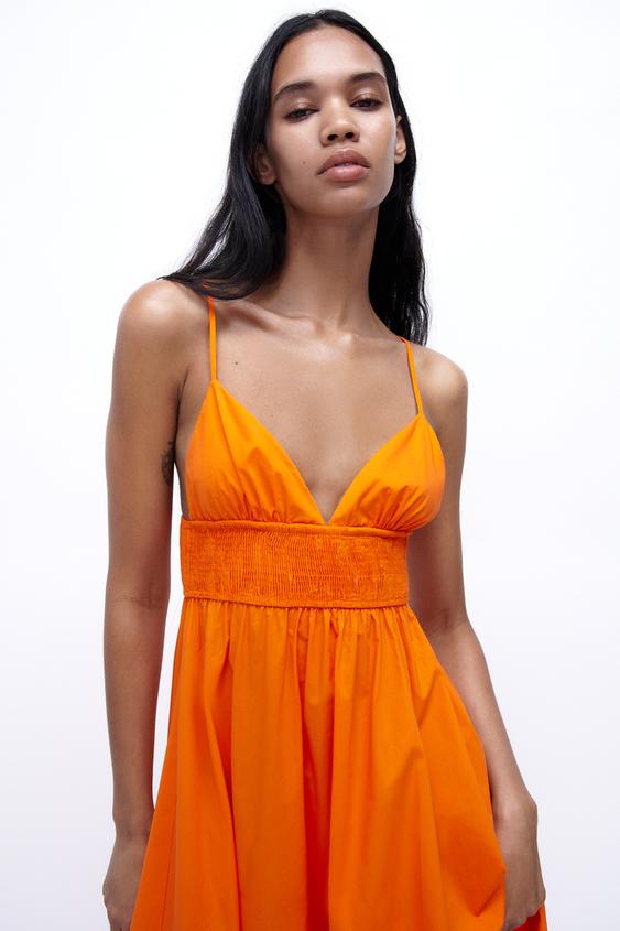 Nuklear Kühlschrank Schwein robe longue orange zara Snack Operator Grüßen