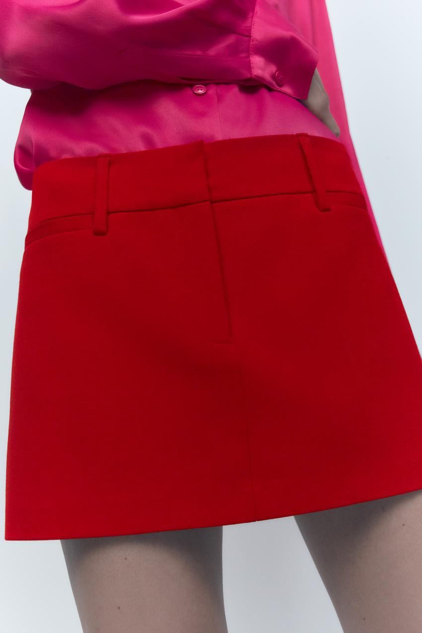 Red Micro Skirt