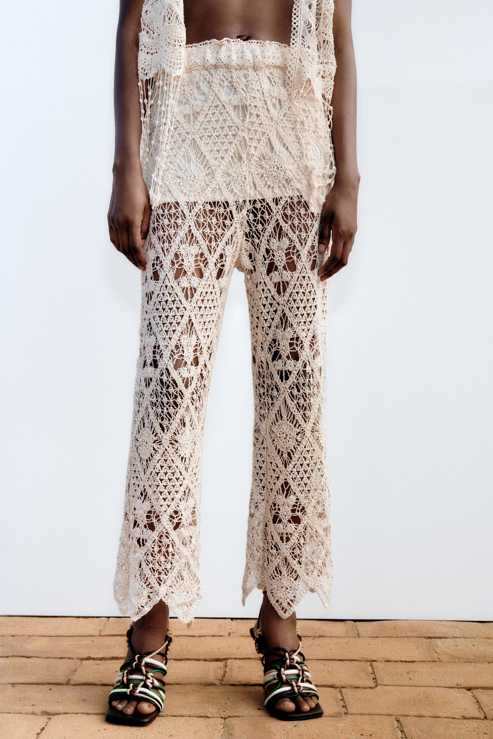 Zara CROCHET PANTS 197111745052