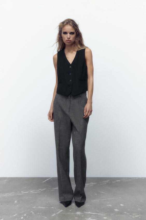 GILET TAILLEUR Noir ZARA France