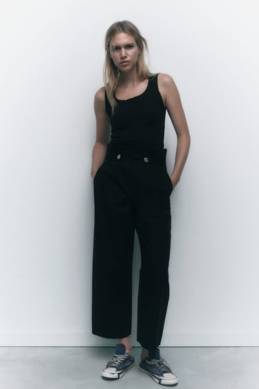 Women's Paperbag Trousers | Explore our New Arrivals | ZARA United Kingdom