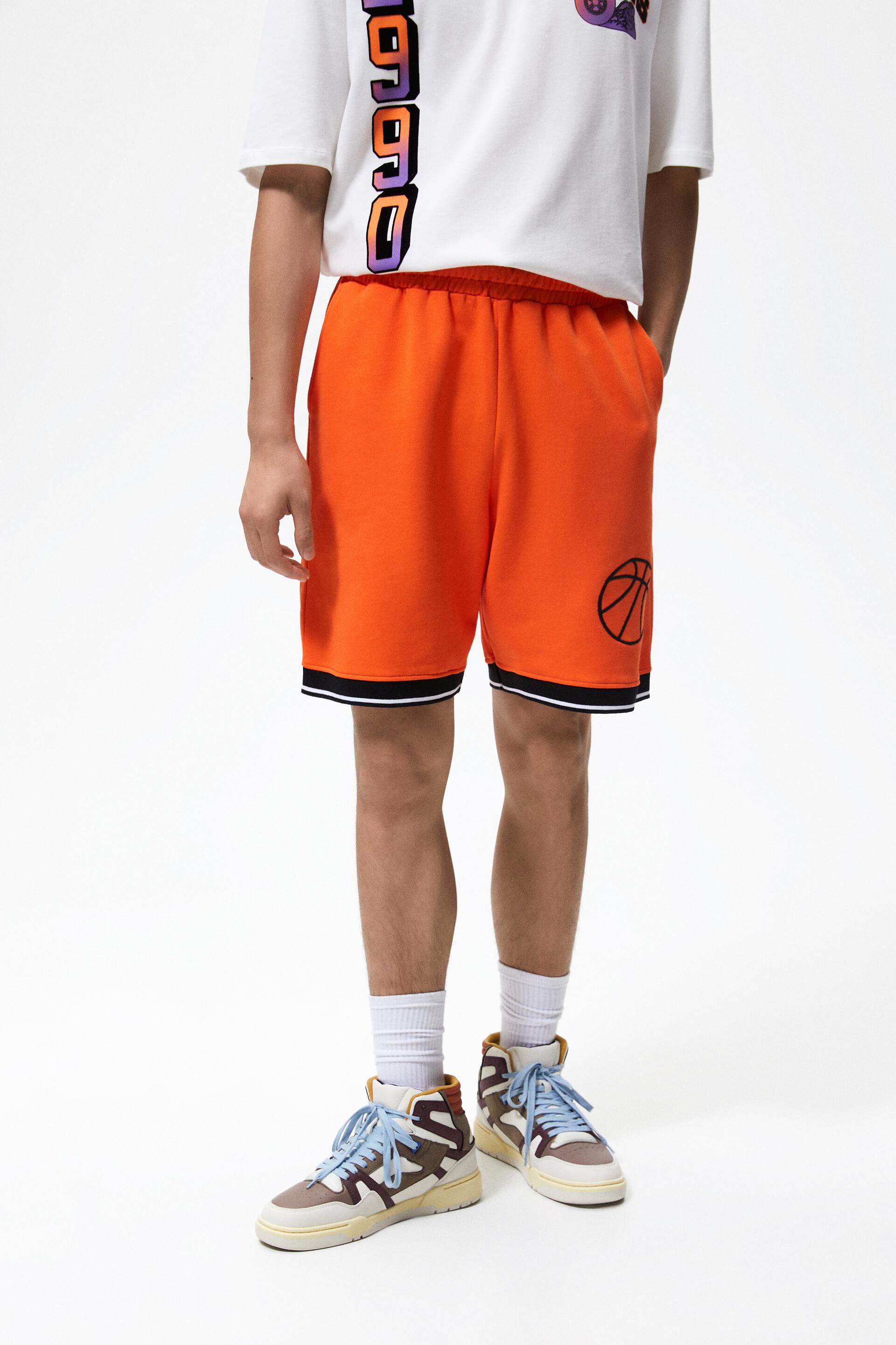 Zara Basketball Embroidered Shorts - Big Apple Buddy