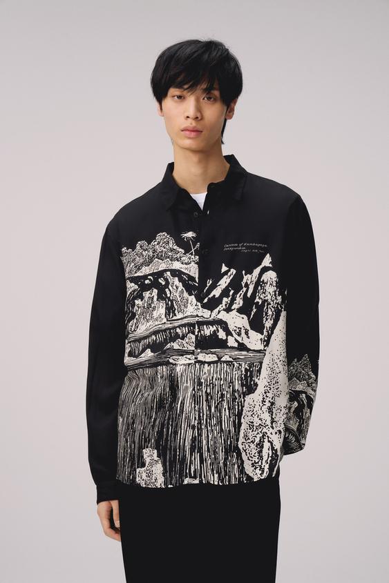Man Zara Rasm Zara Man Printed Shirts