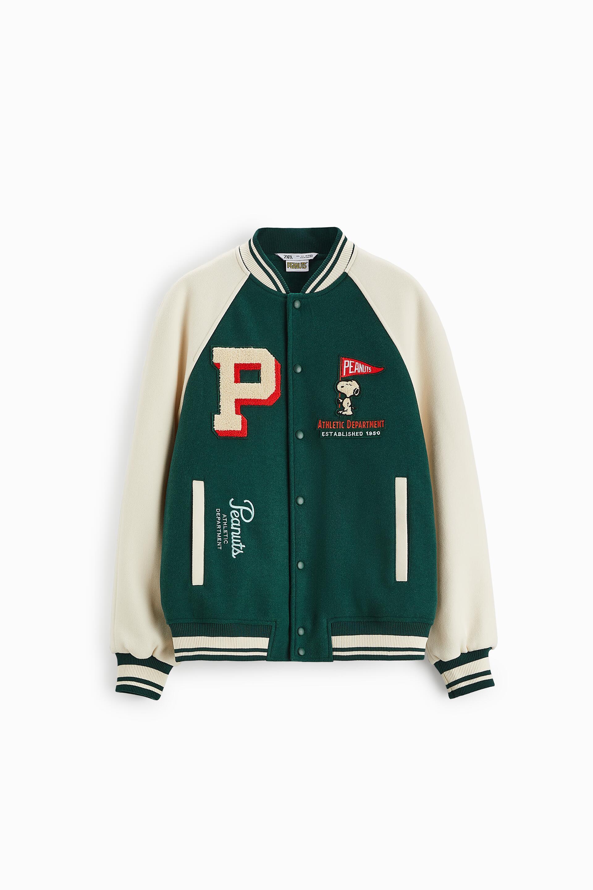 Zara SNOOPY PEANUTS™ PATCH BOMBER JACKET Mall of America®