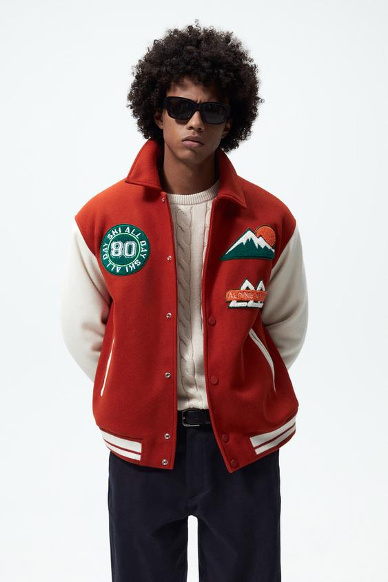 Zara Varsity Jacket Green atelieryuwa.ciao.jp