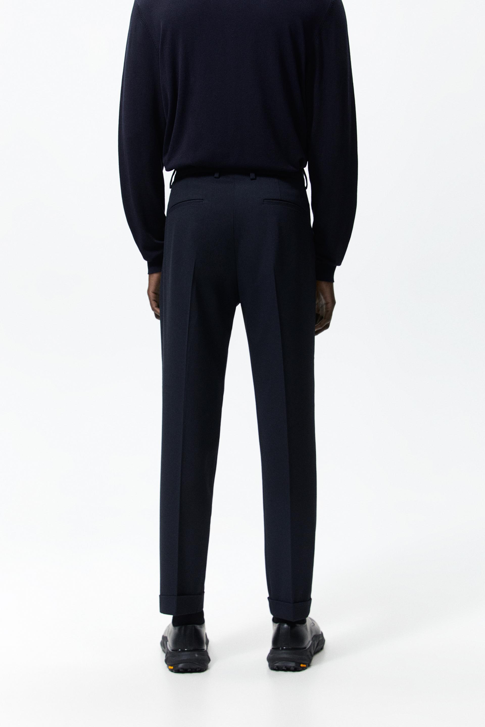 Pleated Trousers Mens Zara atelieryuwa.ciao.jp