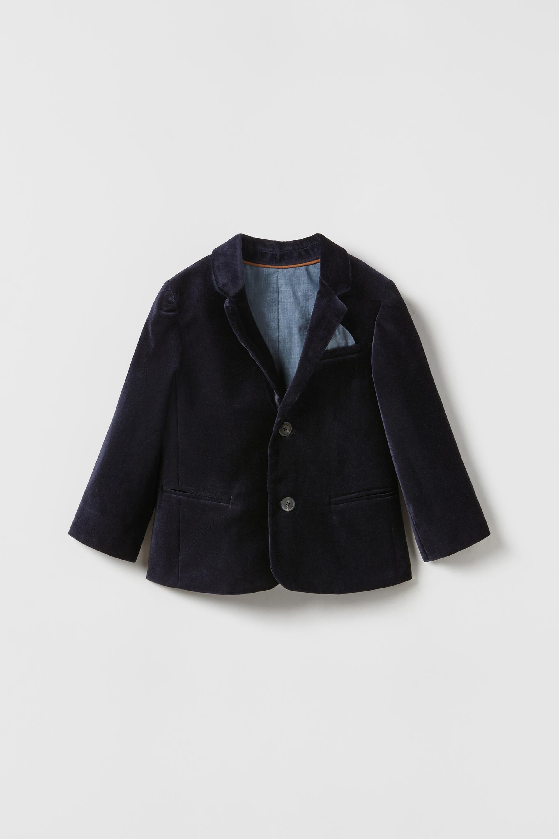 Zara Blue Velvet Blazer atelieryuwa.ciao.jp