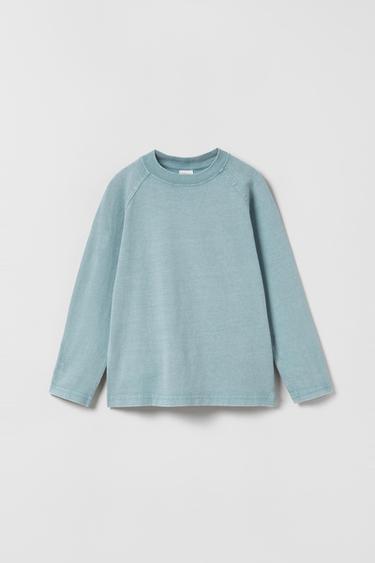 Zara Raglan Crew Long Sleeve T-shirt for Girl | Explore our New Arrivals | ZARA Australia