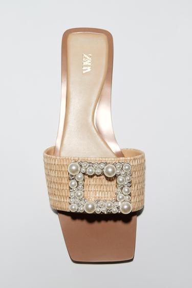 minimal flat sandals zara