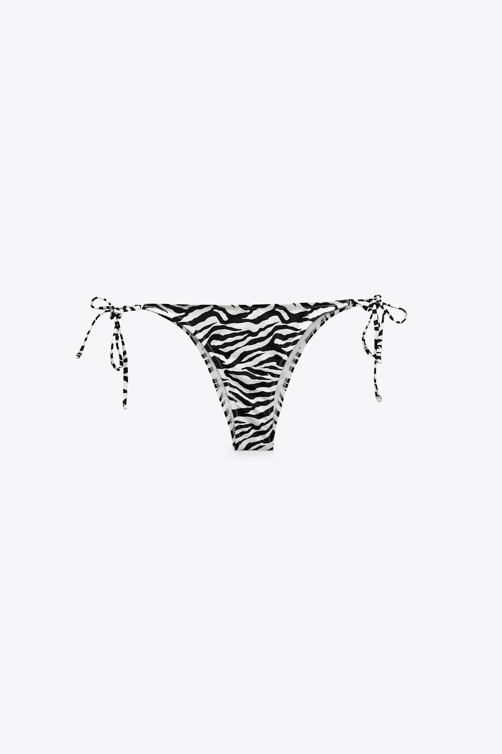 ANIMAL PRINT BIKINI BOTTOMS Zebra ZARA Australia