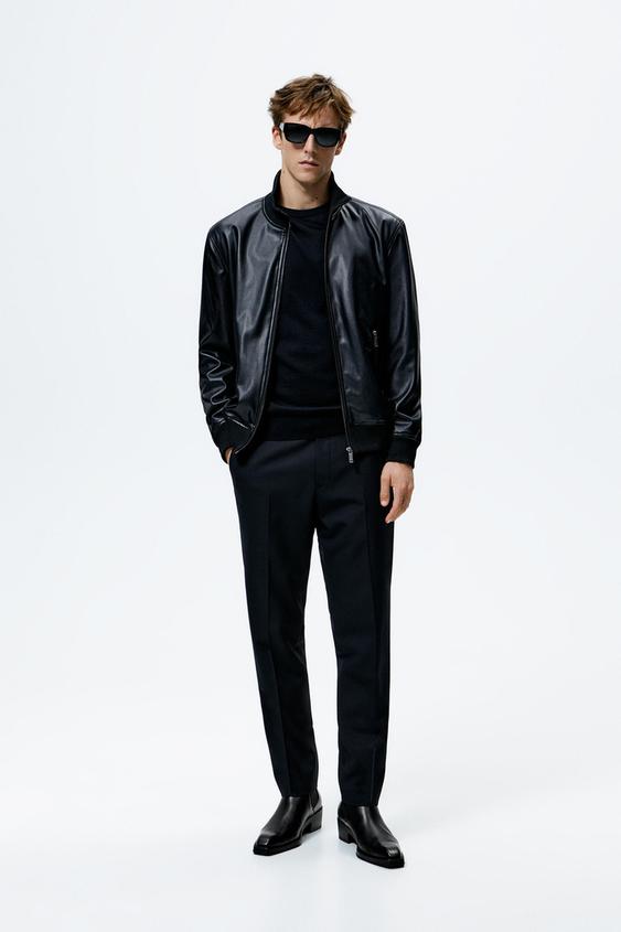 boots with black leather pants