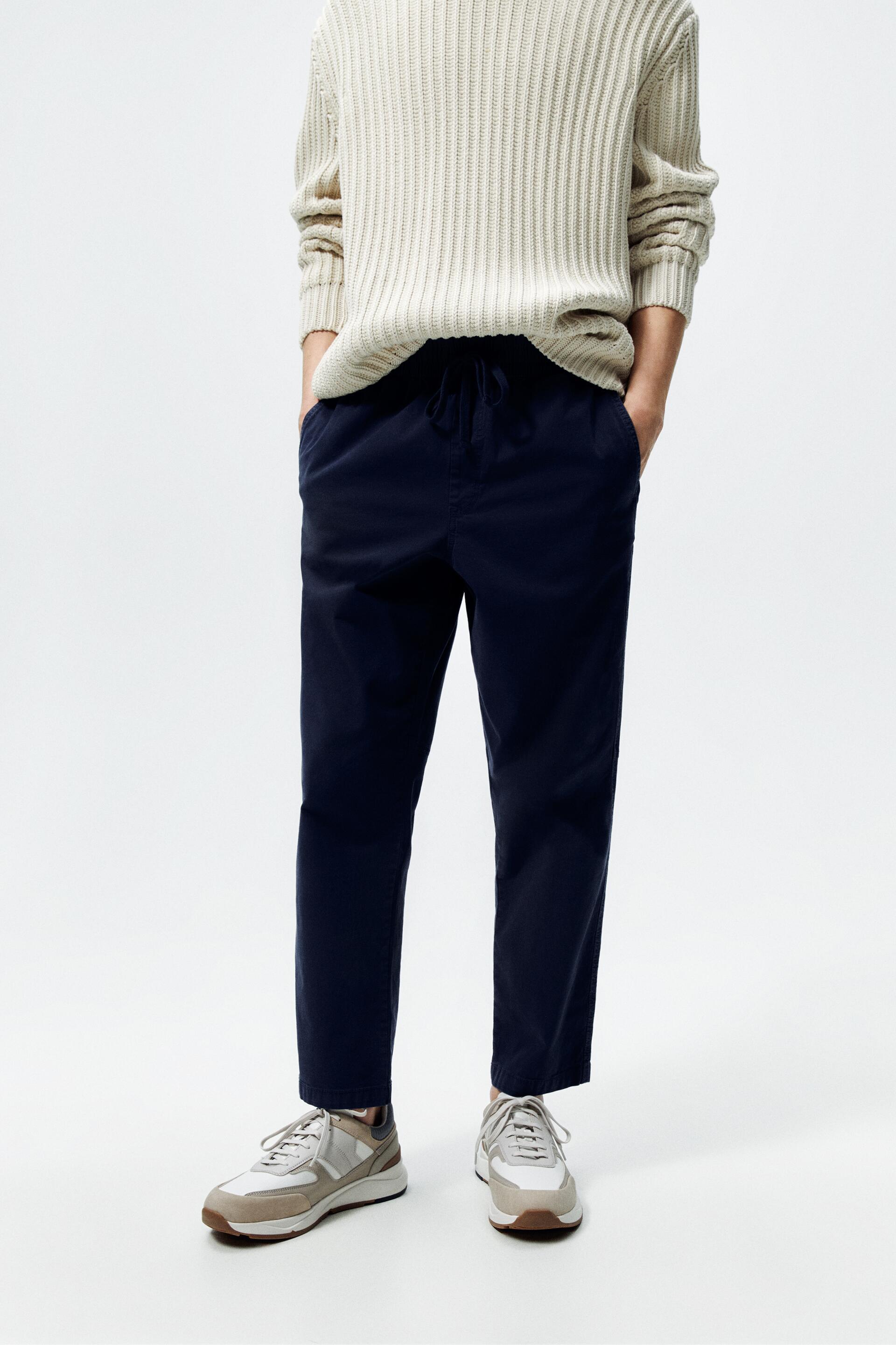 zara contrast running trainers