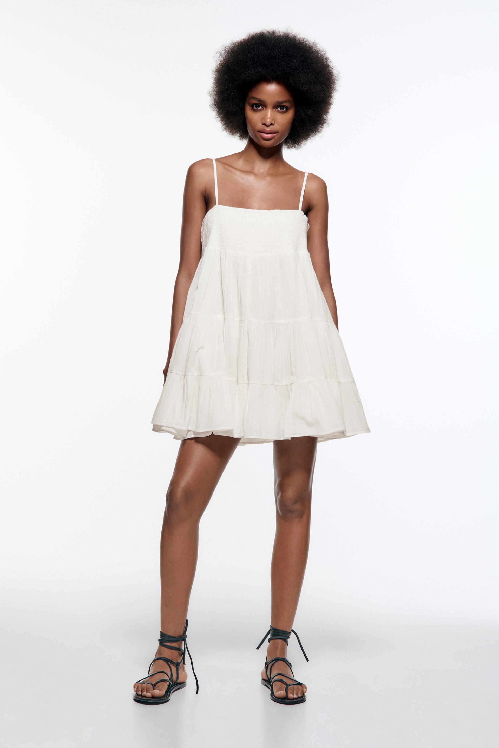 Zara beige crochet dress Clearance