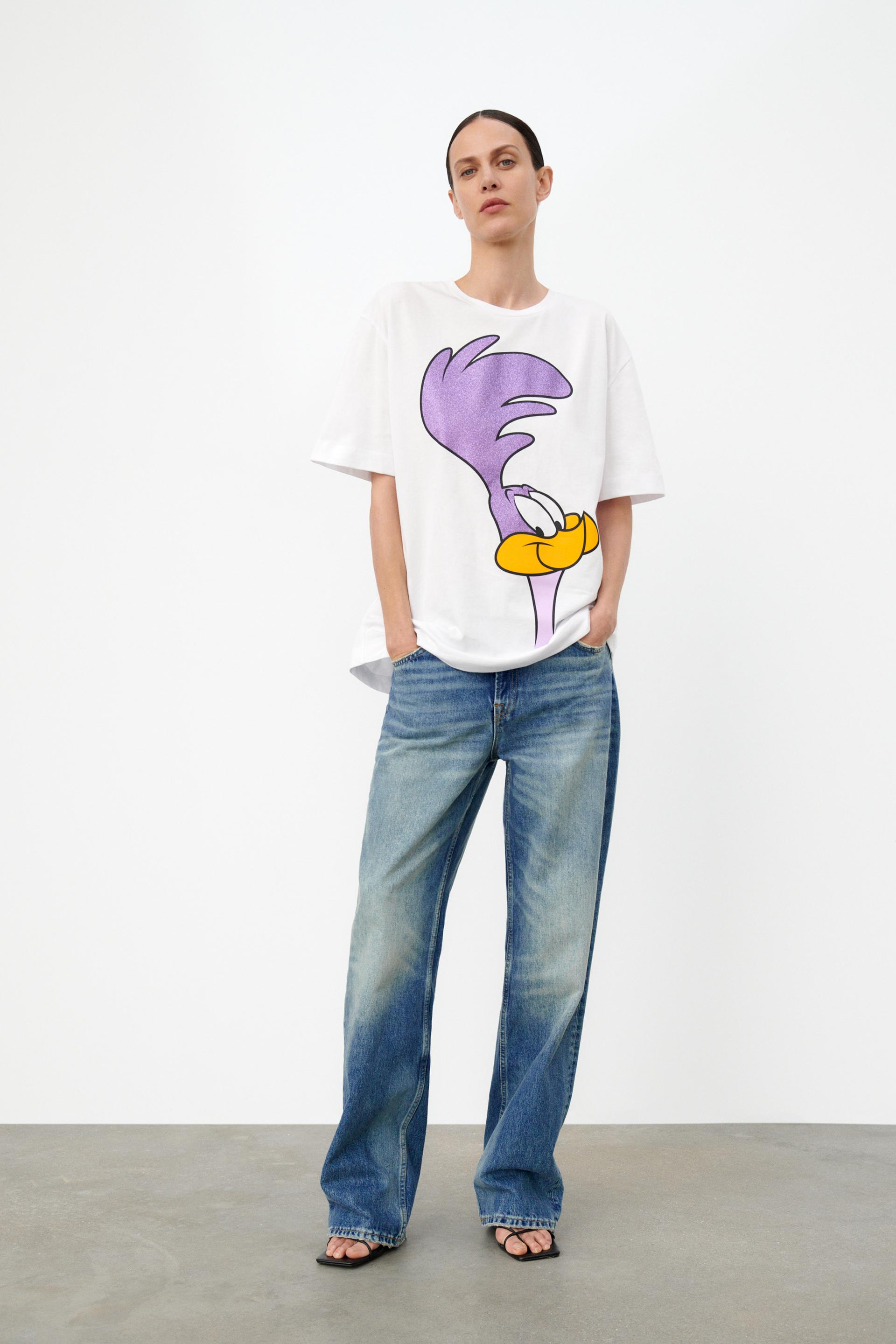 t shirt looney tunes zara