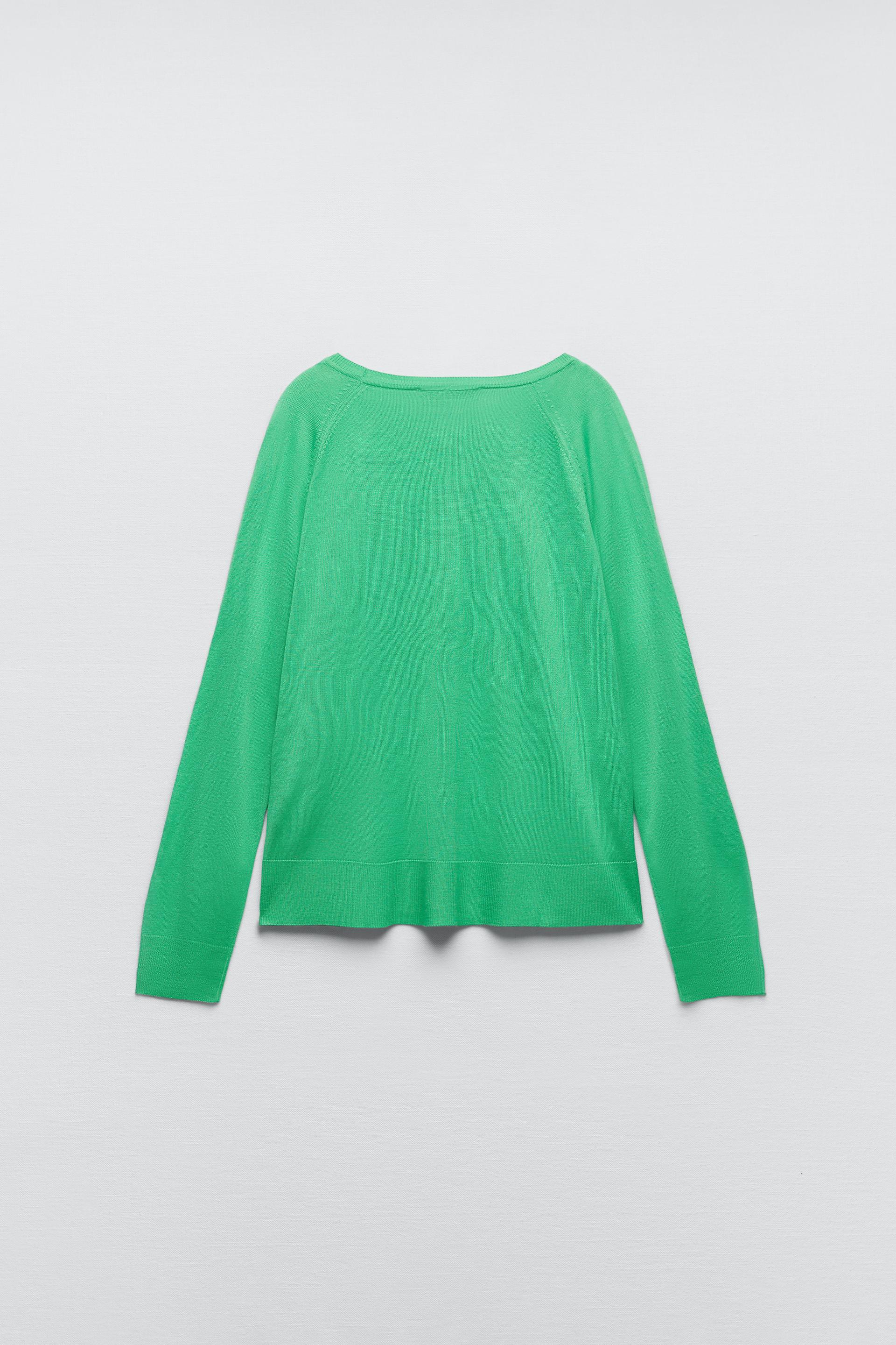 Zara BASIC KNIT SWEATER 185514752527