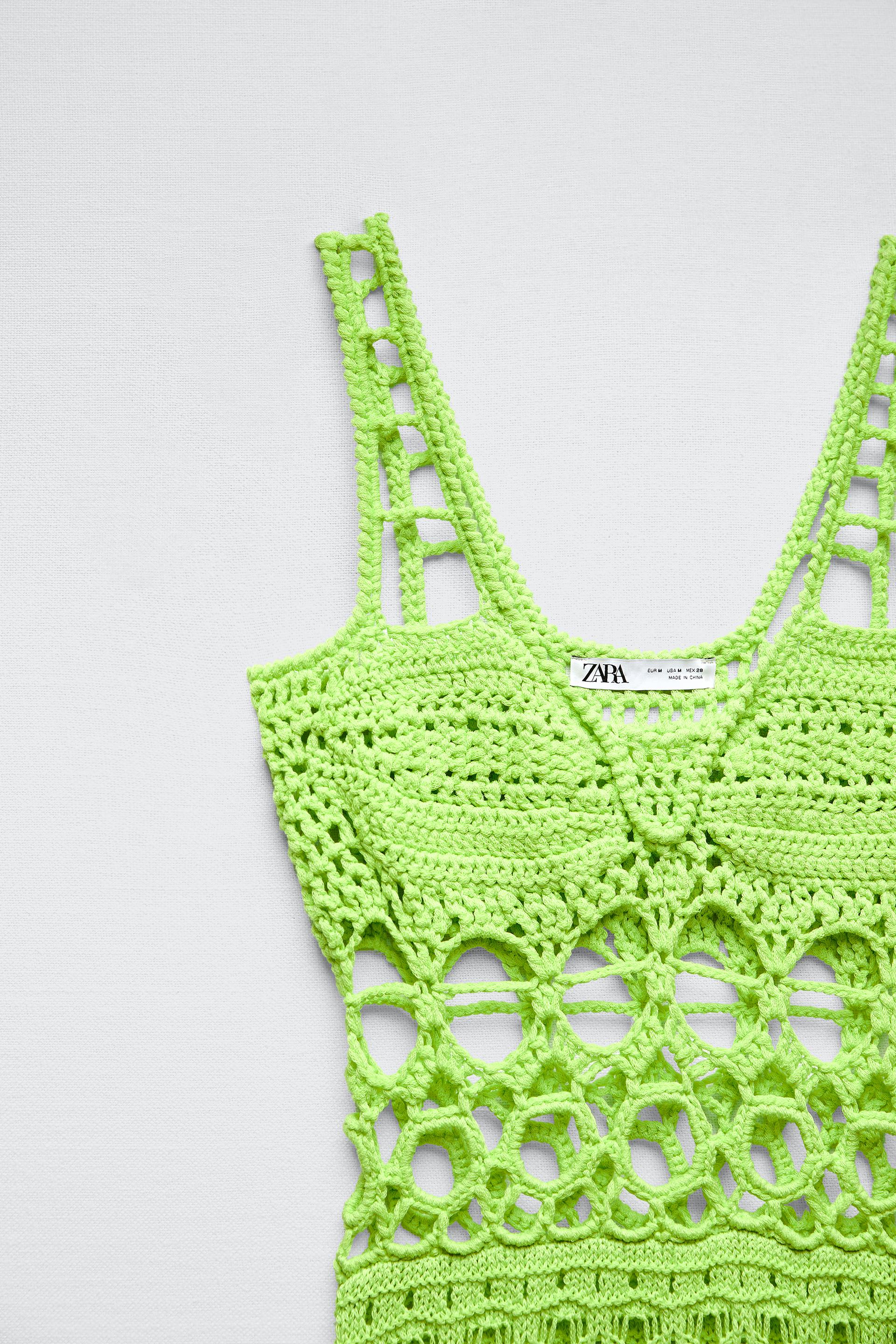 Zara CROCHET KNIT DRESS LIMITED EDITION 184569897520