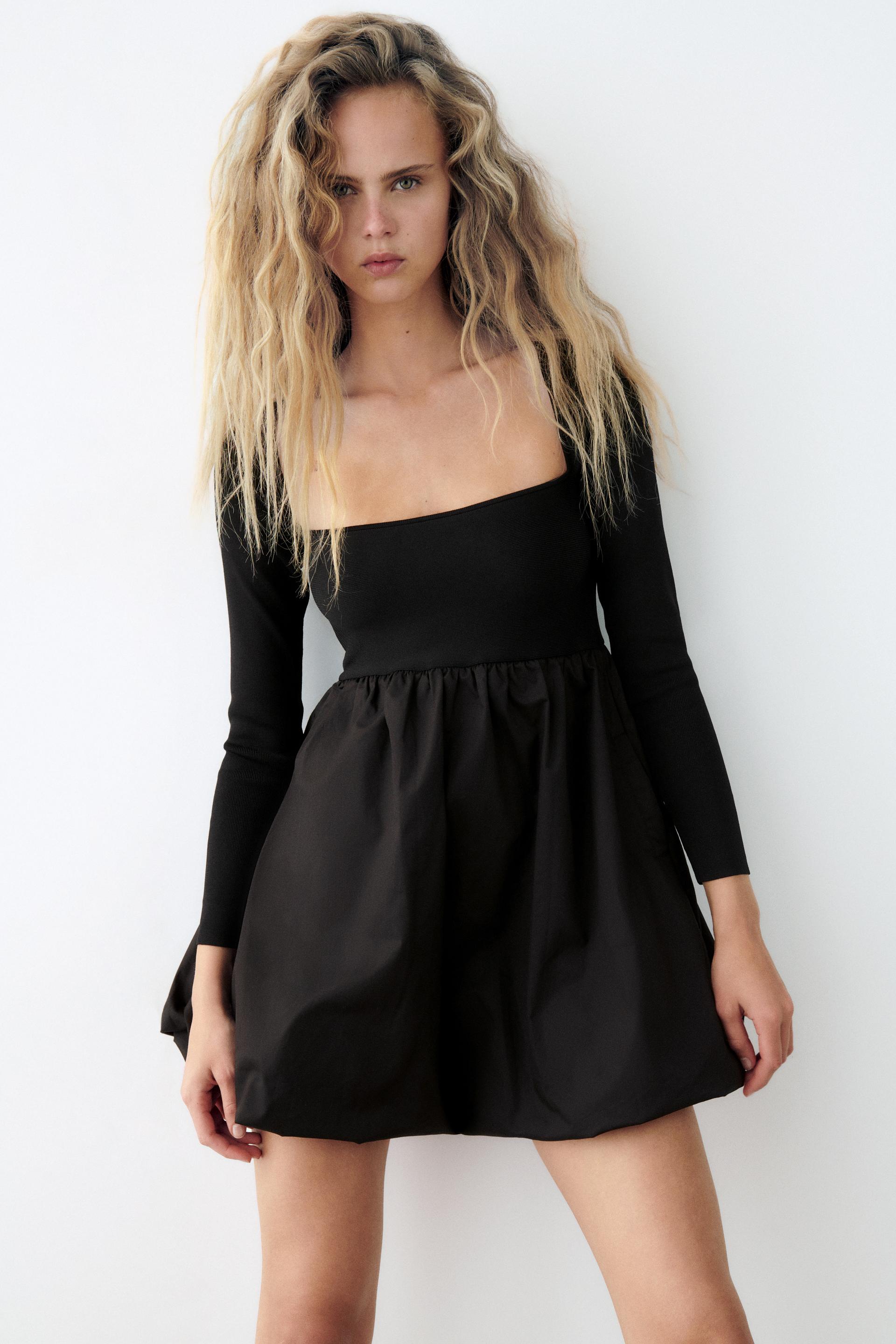 Zara COMBINATION KNIT DRESS 178706204800