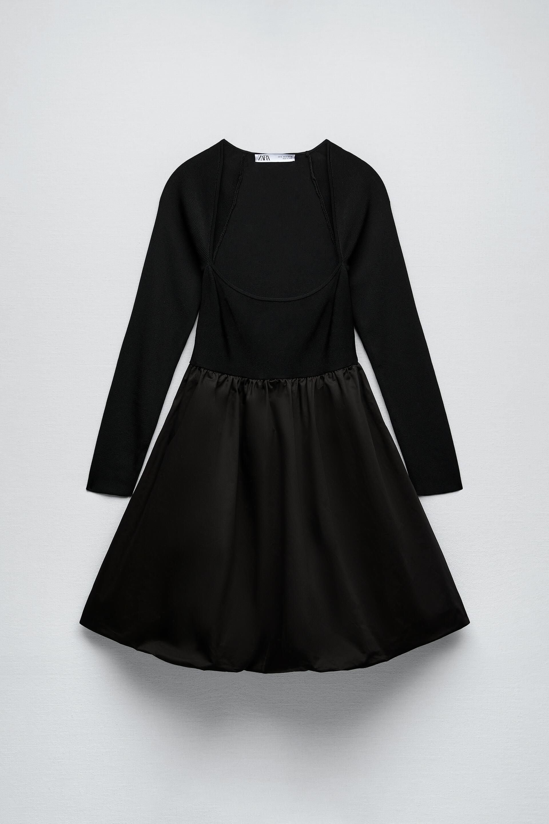 Zara COMBINATION KNIT DRESS 178706204800