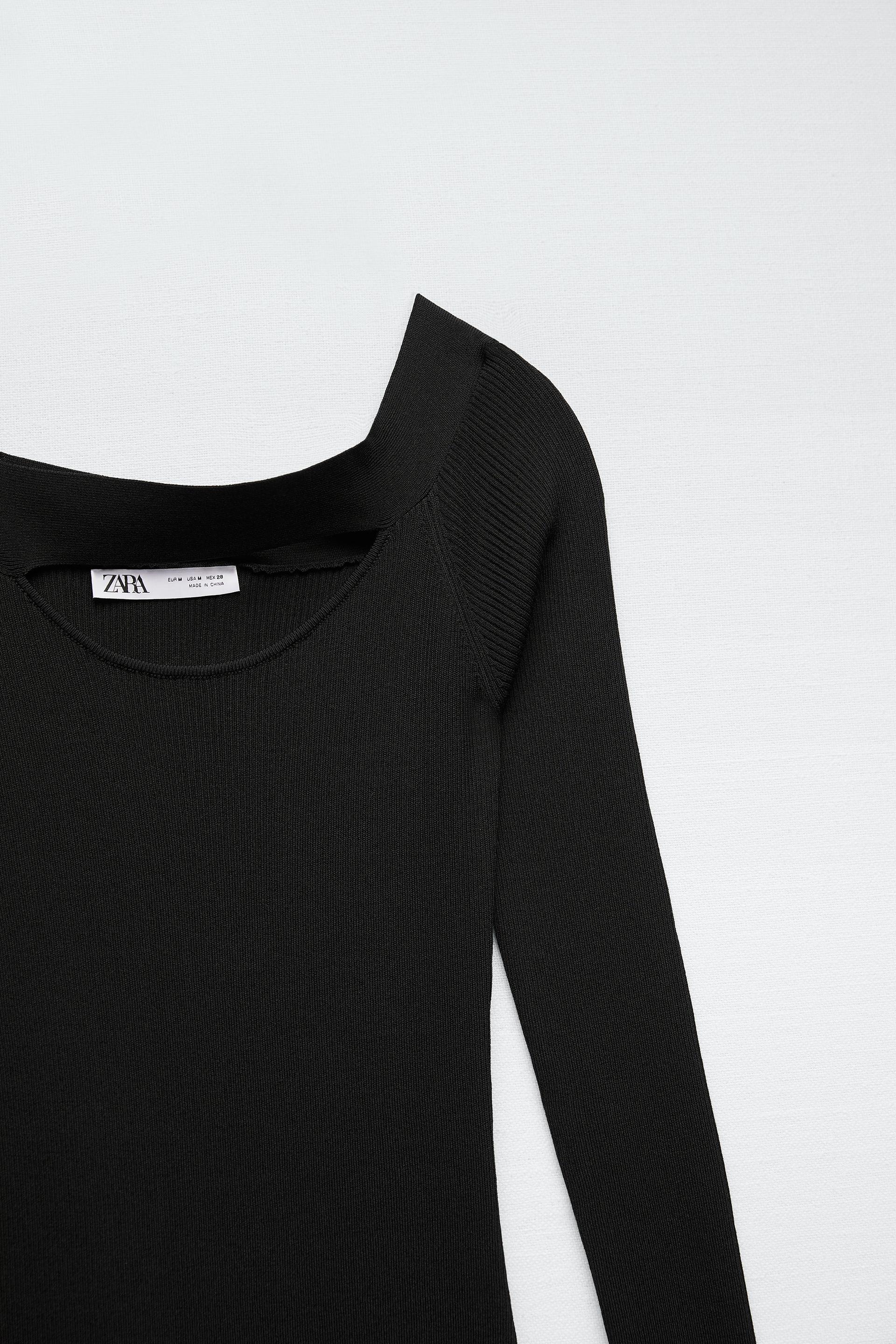 Zara CUT OUT KNIT DRESS 150331794800