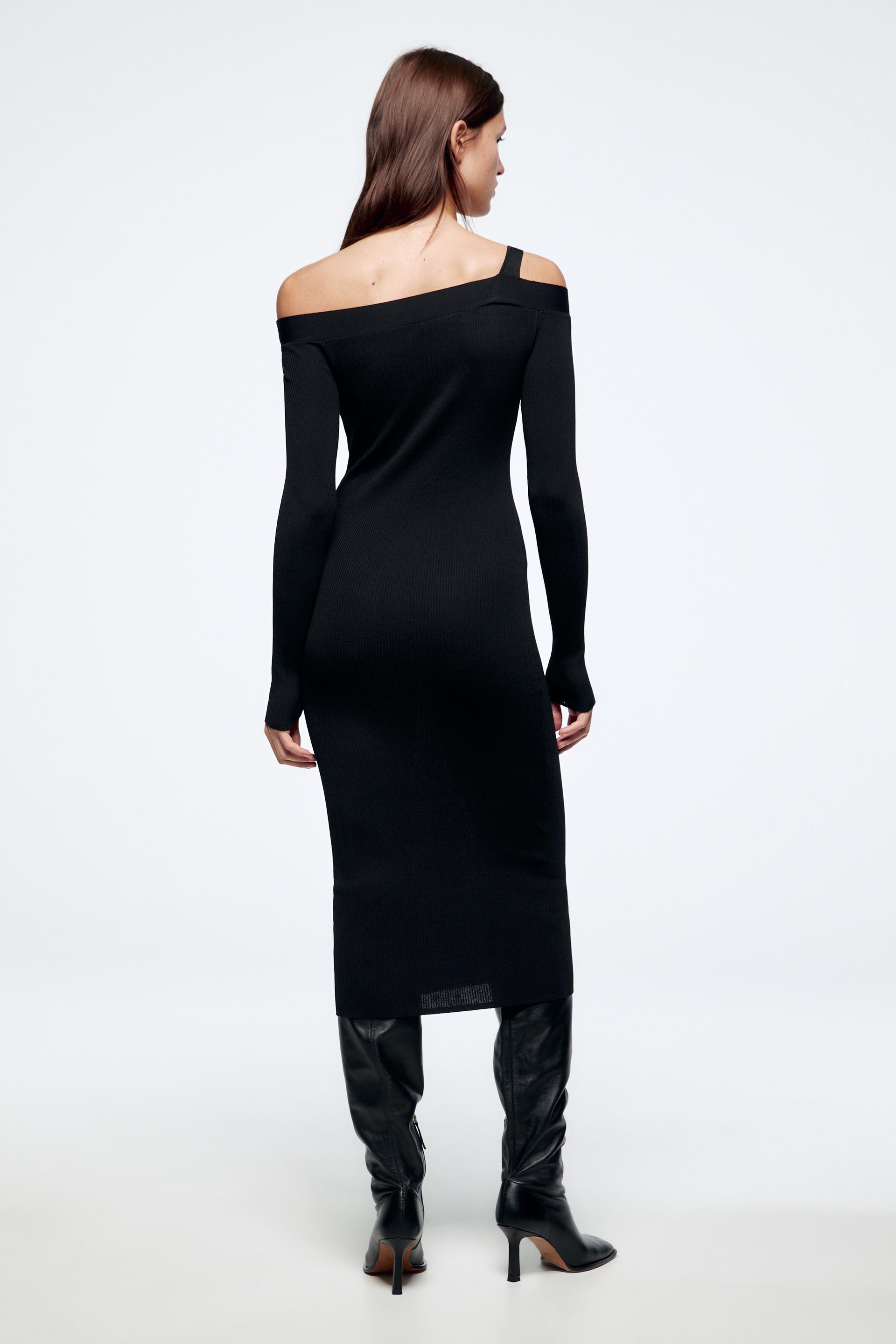 Zara CUT OUT KNIT DRESS 150331794800