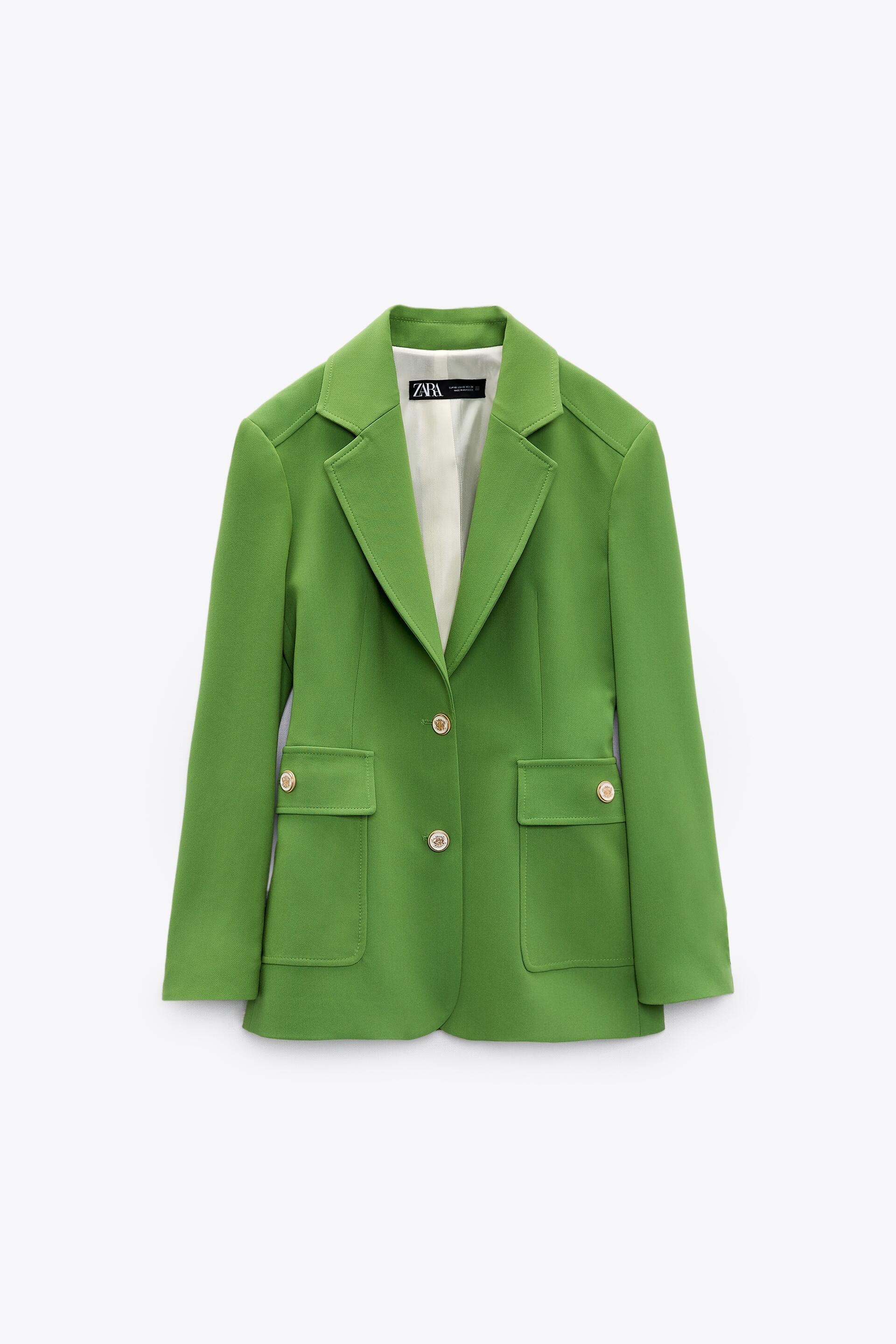 Зеленый пиджак Zara