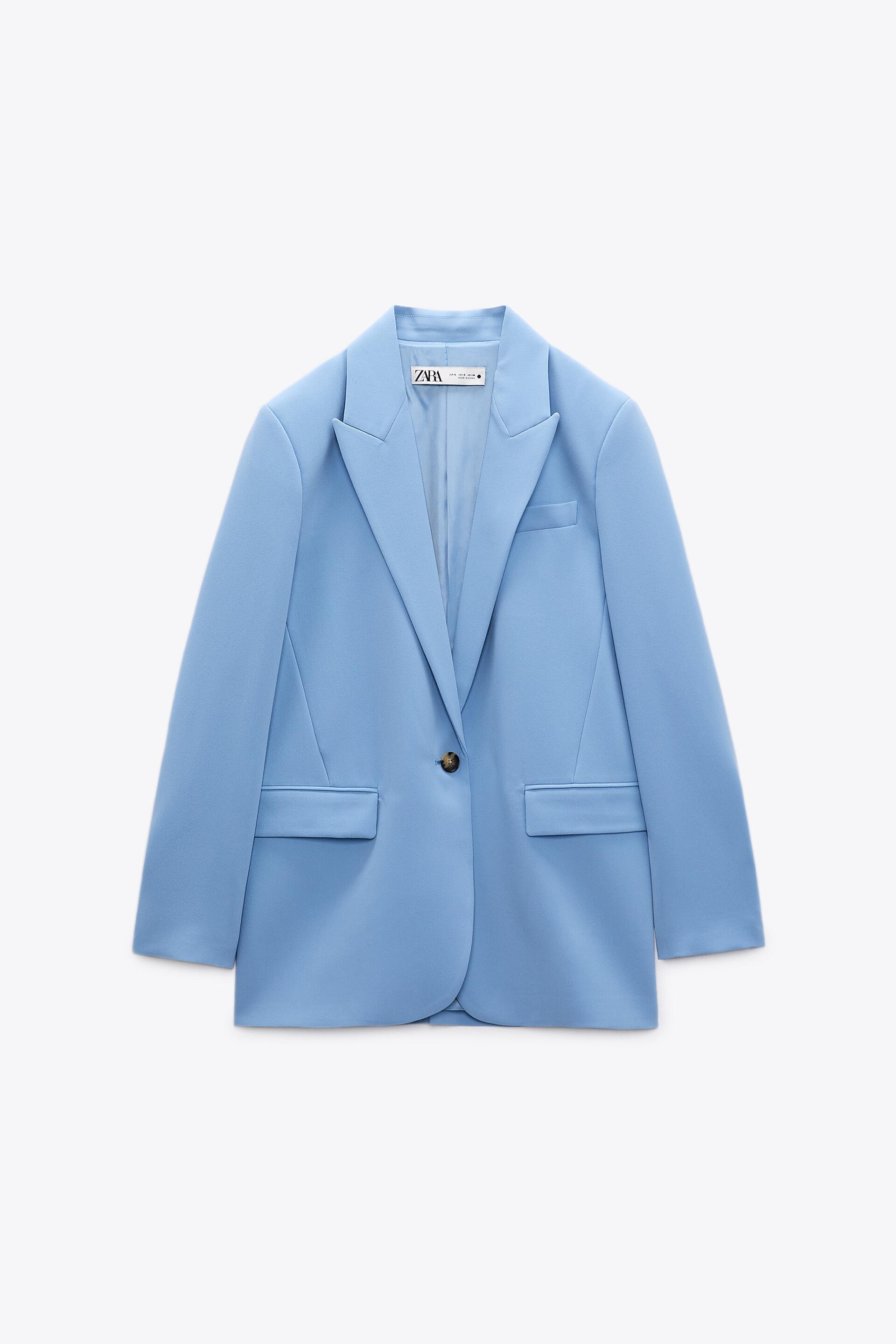 Блейзер Zara голубой