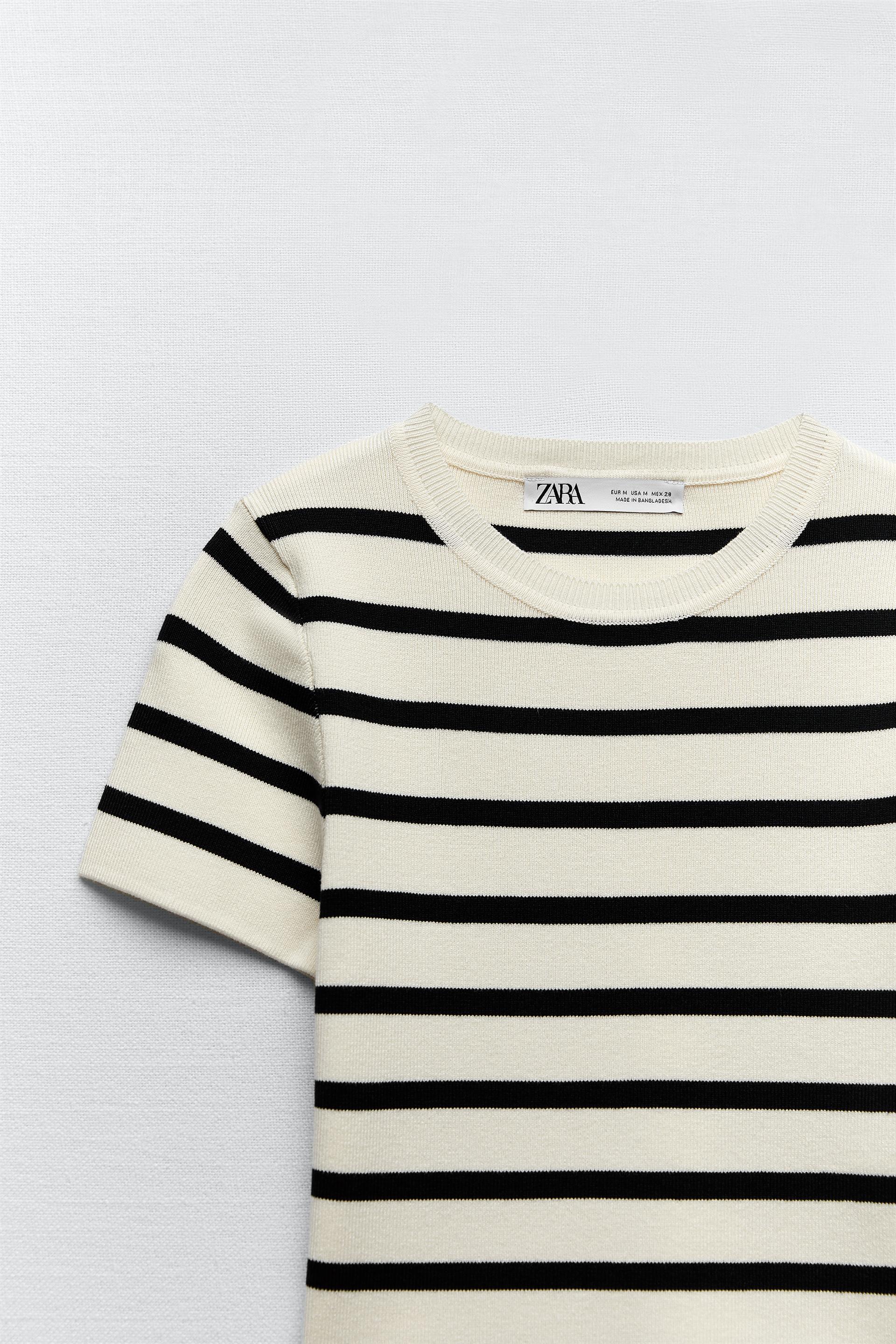 Zara топ в полоску
