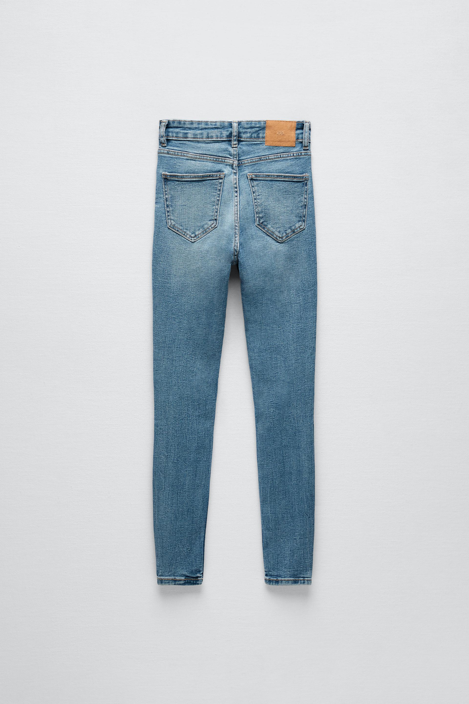 black high waisted skinny jeans ripped knees