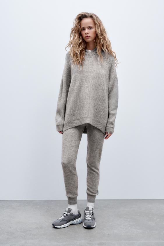 zara knit jogger