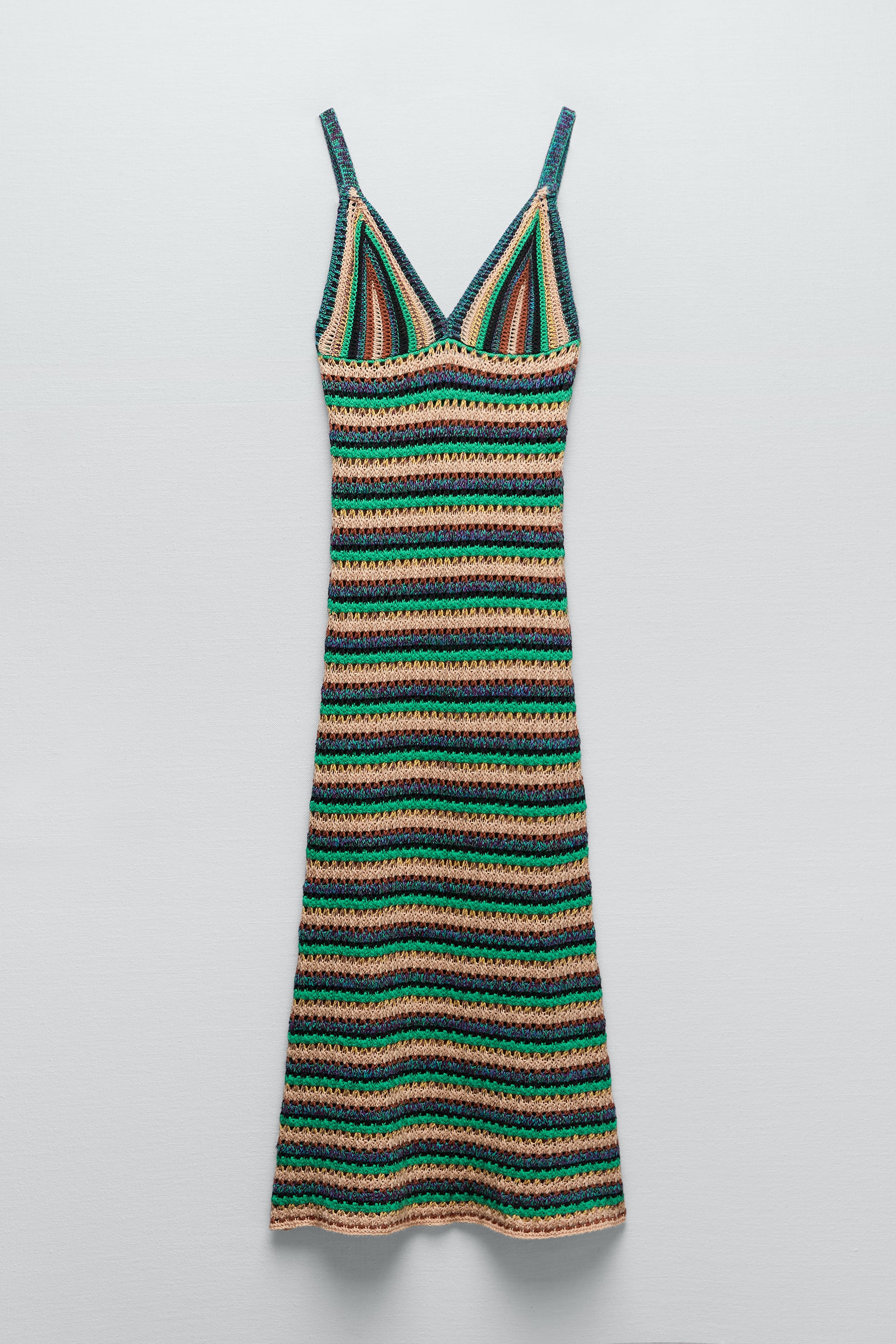 striped-knit-dress-multicoloured-zara-new-zealand