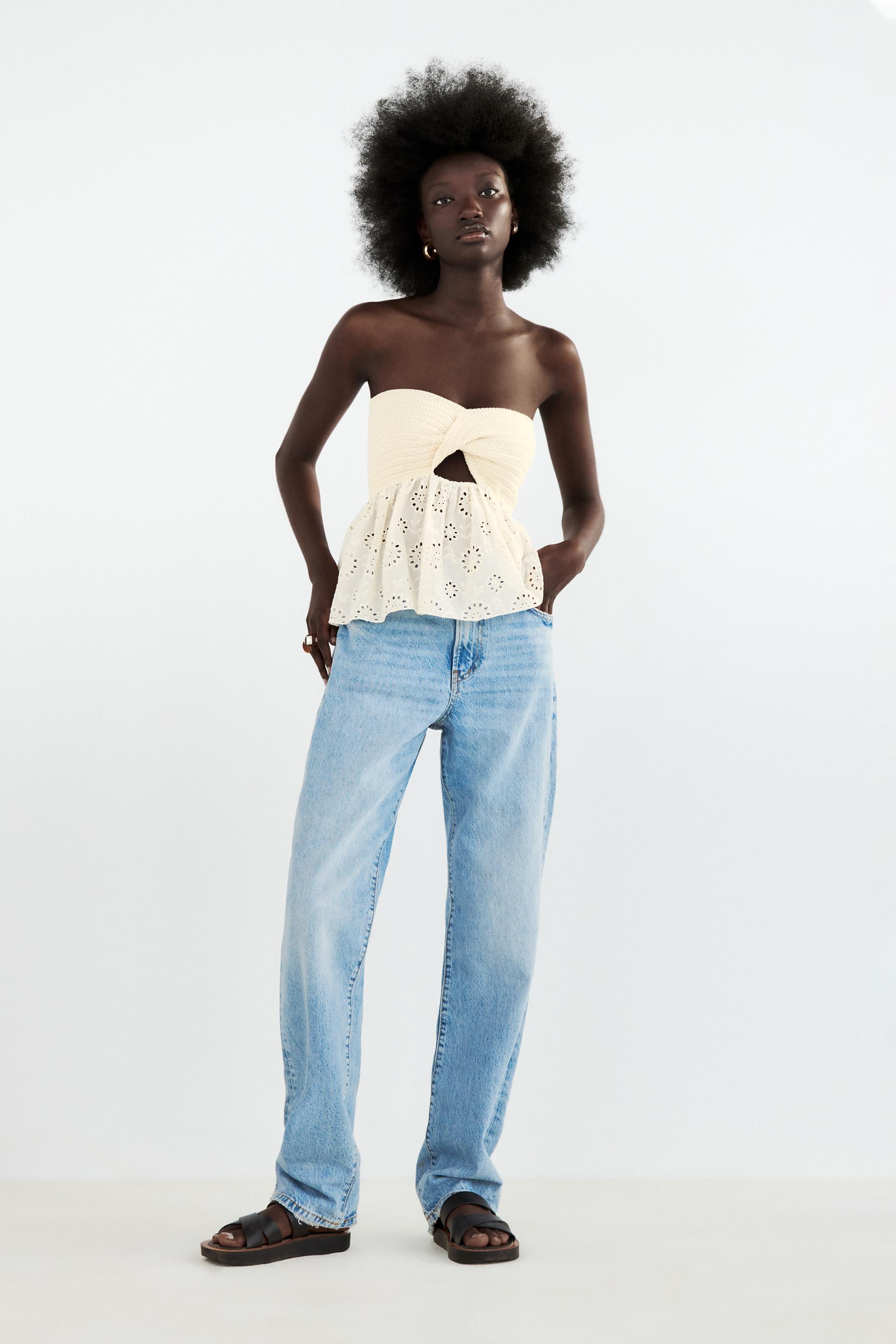 Zara COMBINATION KNIT TOP 160901416710