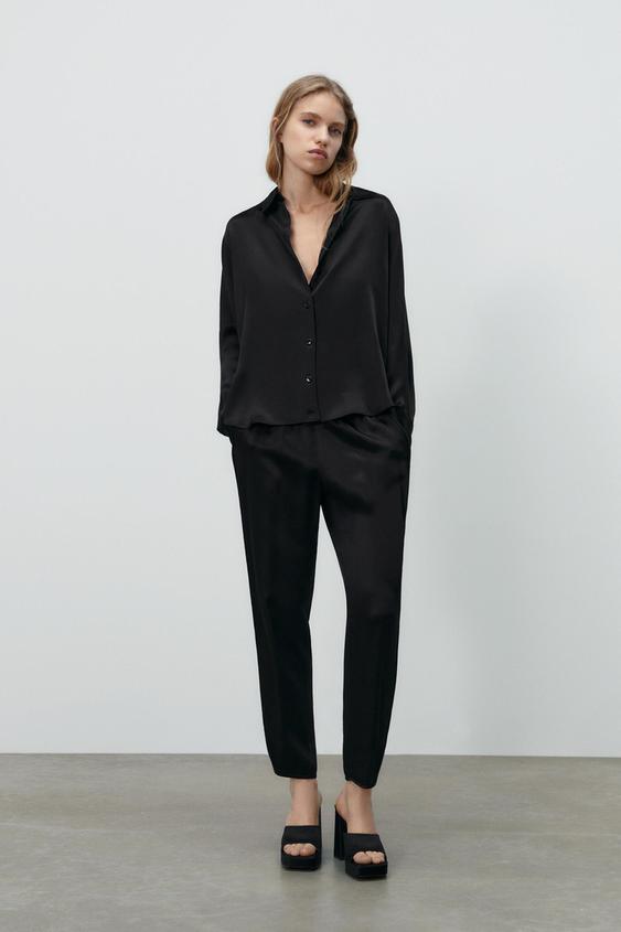 satin effect zara