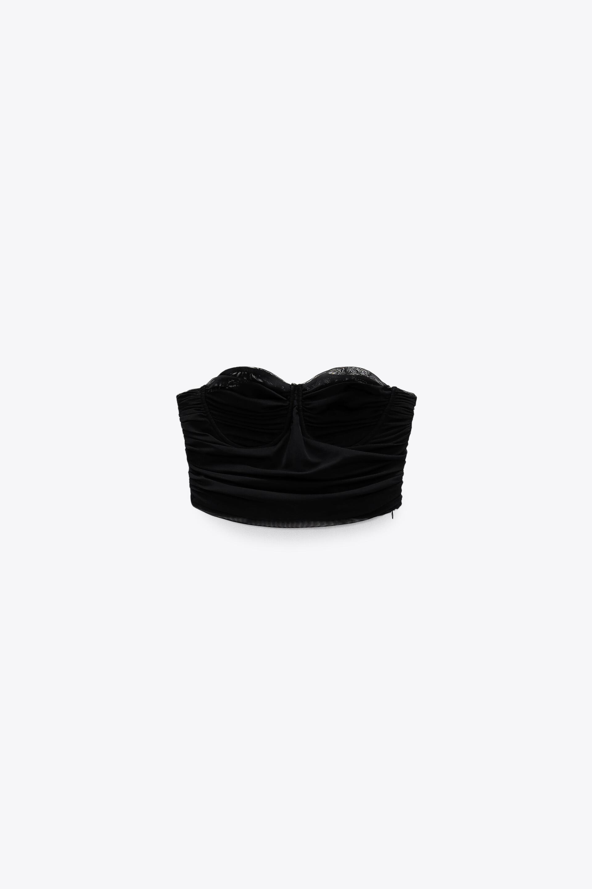 zara tulle corset