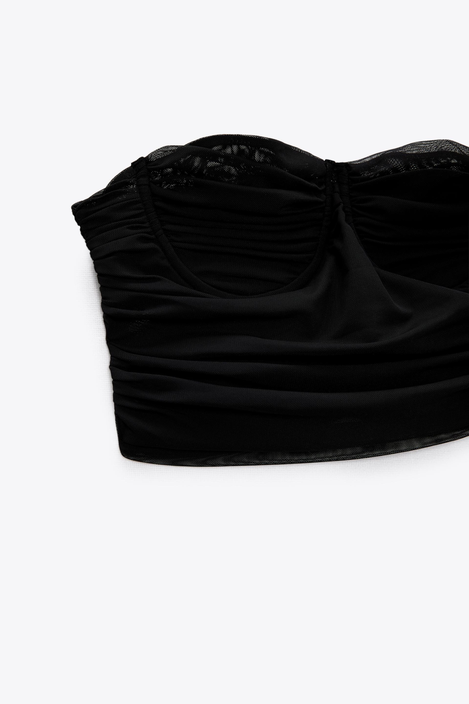 zara tulle corset