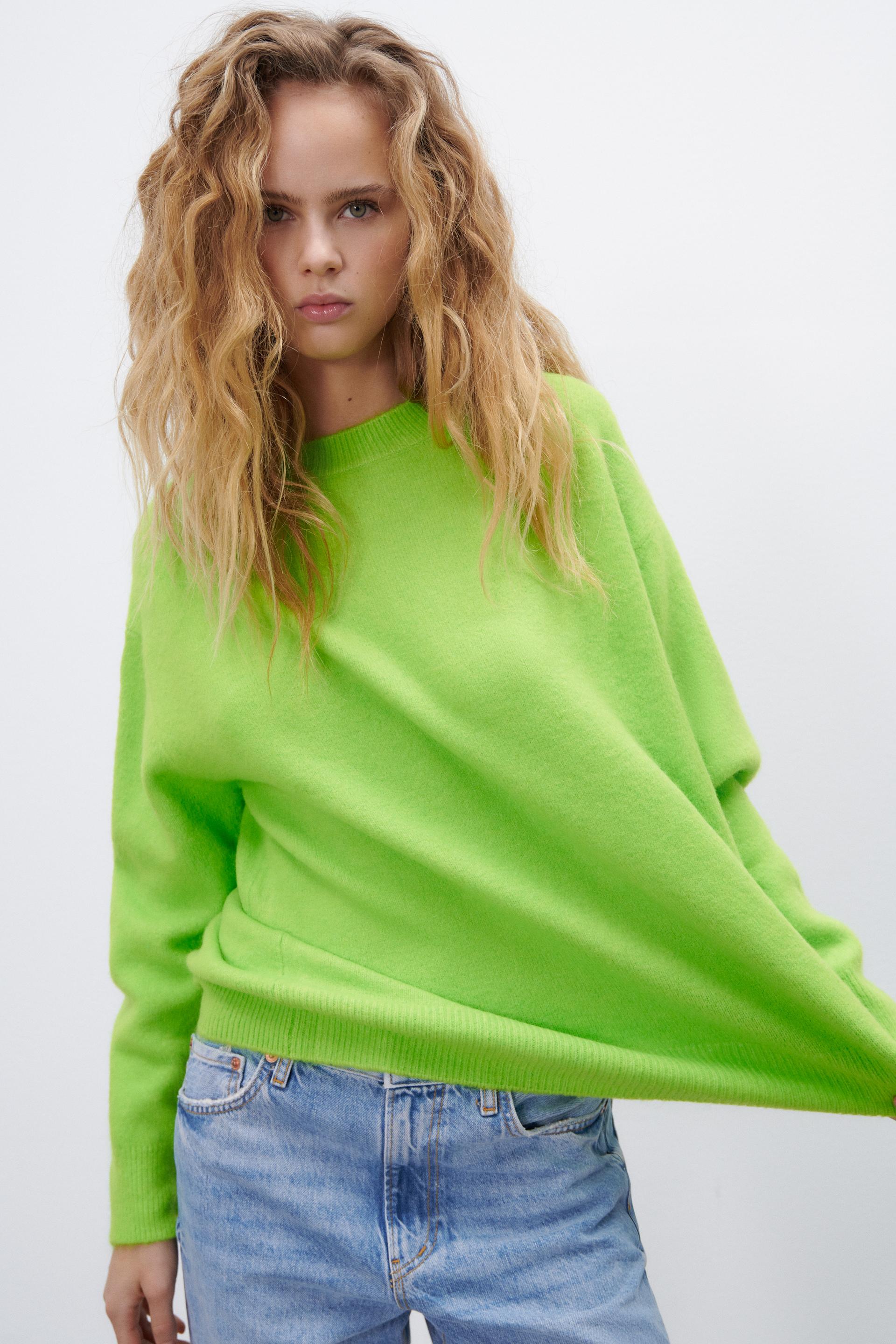 Zara OVERSIZED KNIT SWEATER 144395265500