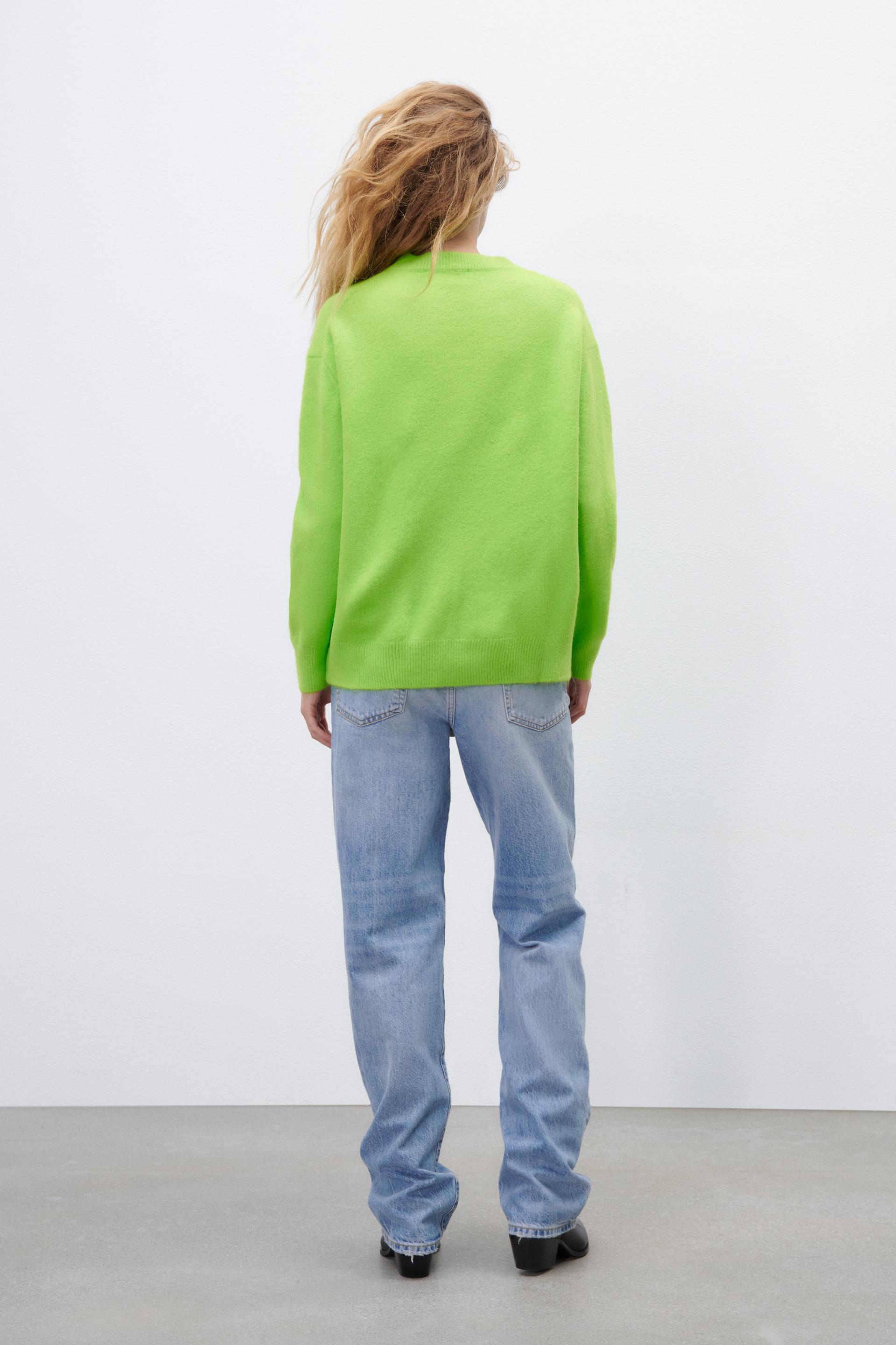 Zara OVERSIZED KNIT SWEATER 144395265500